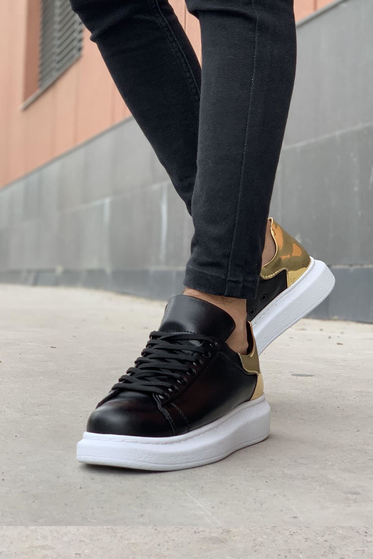 CH259 BT Black / Gold Men's Sneakers Shoes - STREETMODE ™