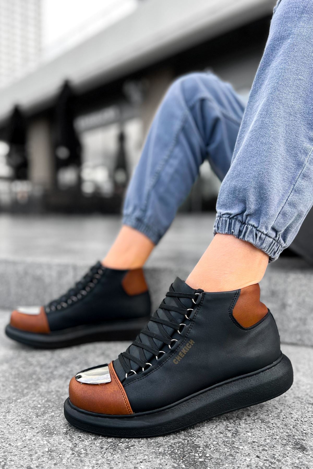 CH267 Men's Shoes sneakers Boots BLACK/TANK - STREETMODE ™