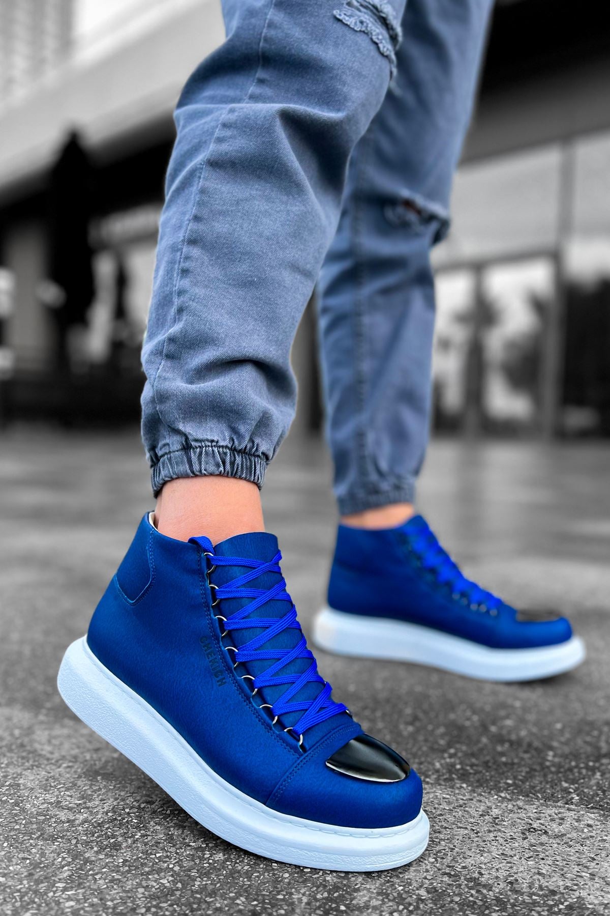 CH267 Men's shoes sneakers Boots BLUE - STREETMODE ™