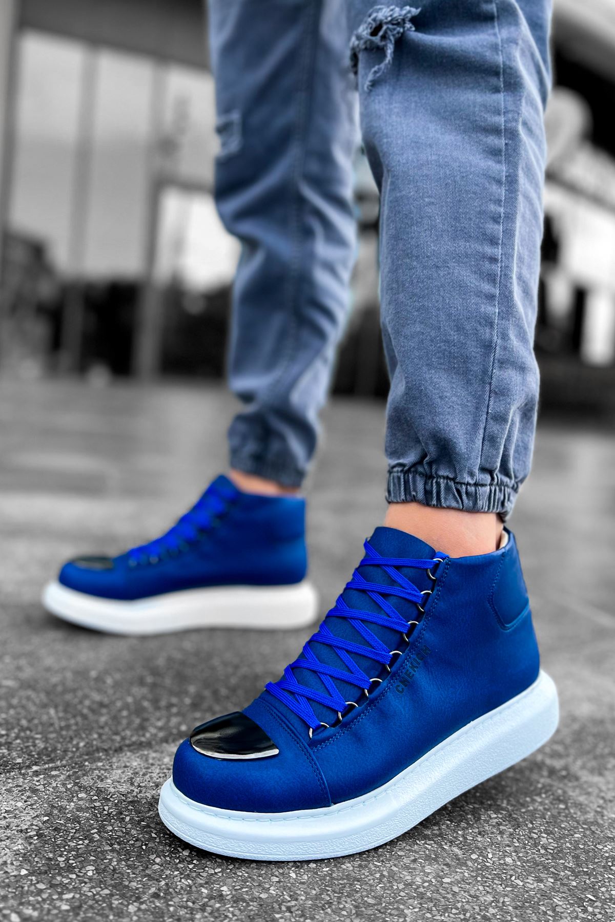 CH267 Men's shoes sneakers Boots BLUE - STREETMODE ™