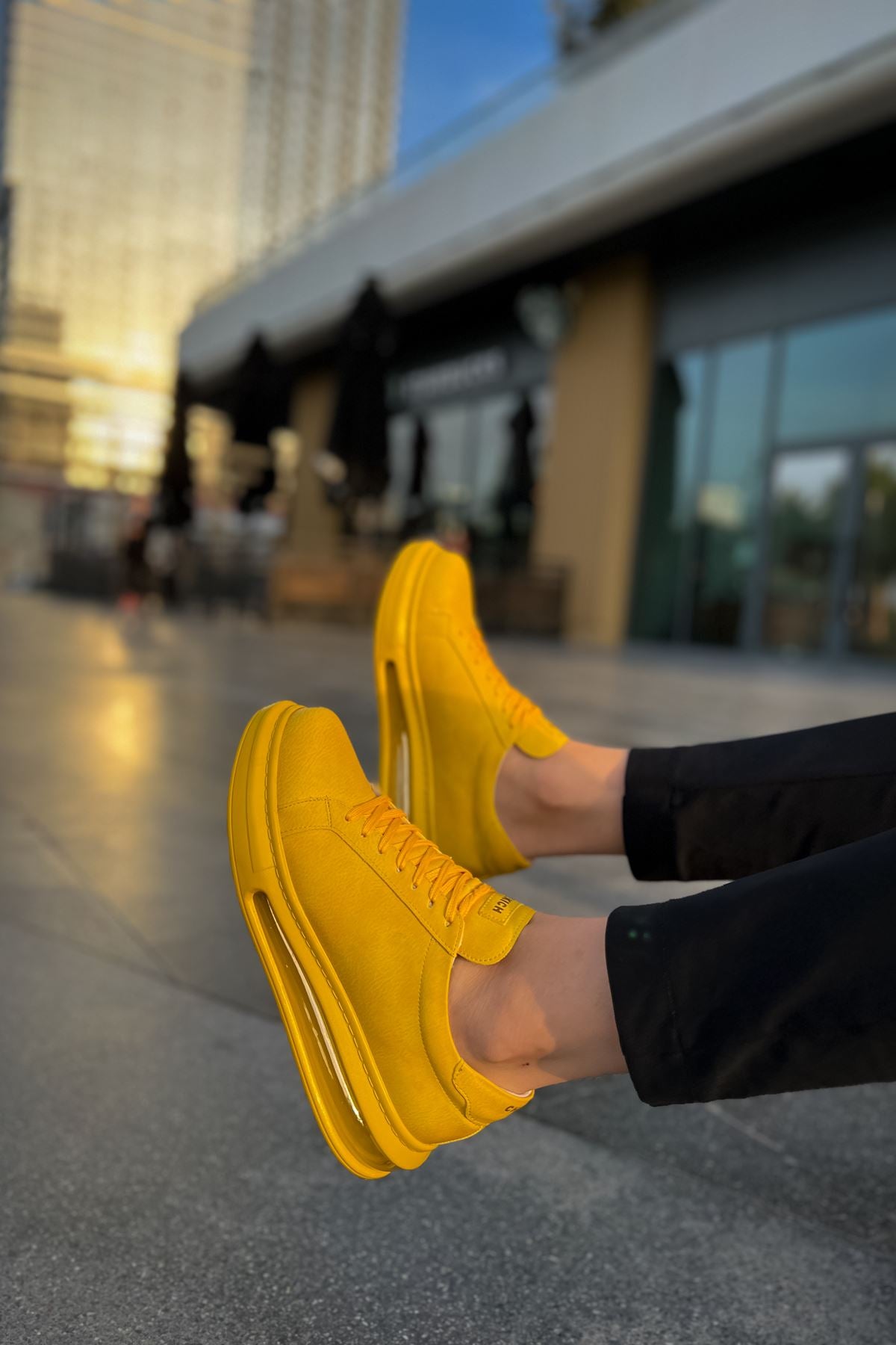 yellow men's dress shoes Handmade Leather Brogue Lace-up Wingtip Oxford Bespoke Expertly crafted by Antonio Cerrelli OneDrop Handmade Men Dress Shoes