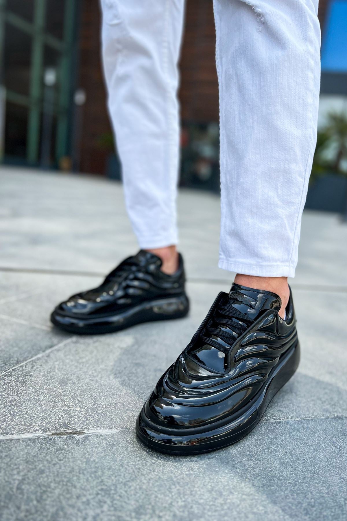 CH295 Sollievo Men's Sneakers Shoes BLACK - STREETMODE ™