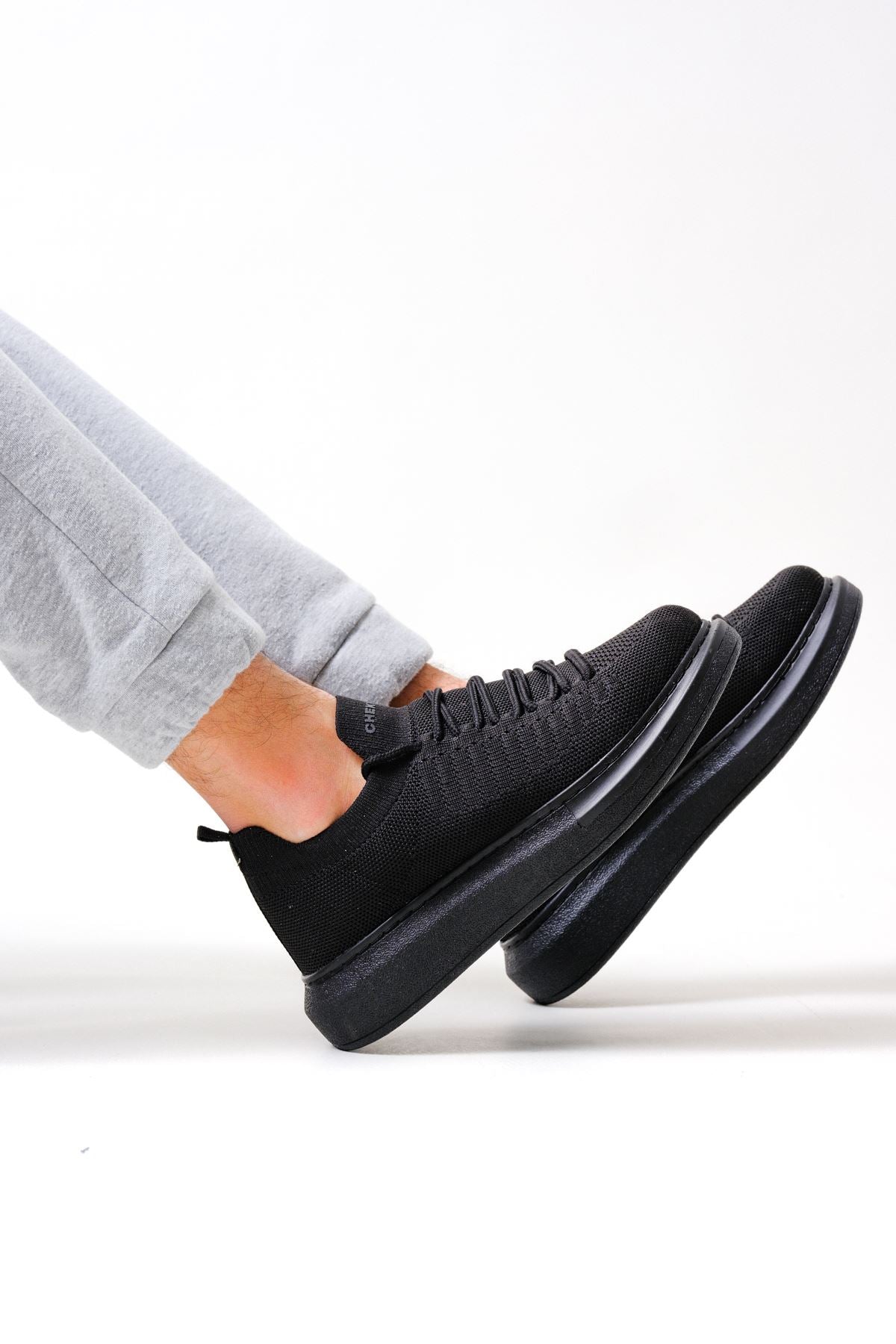 CH307 Knitwear Men's Shoes BLACK - STREETMODE ™