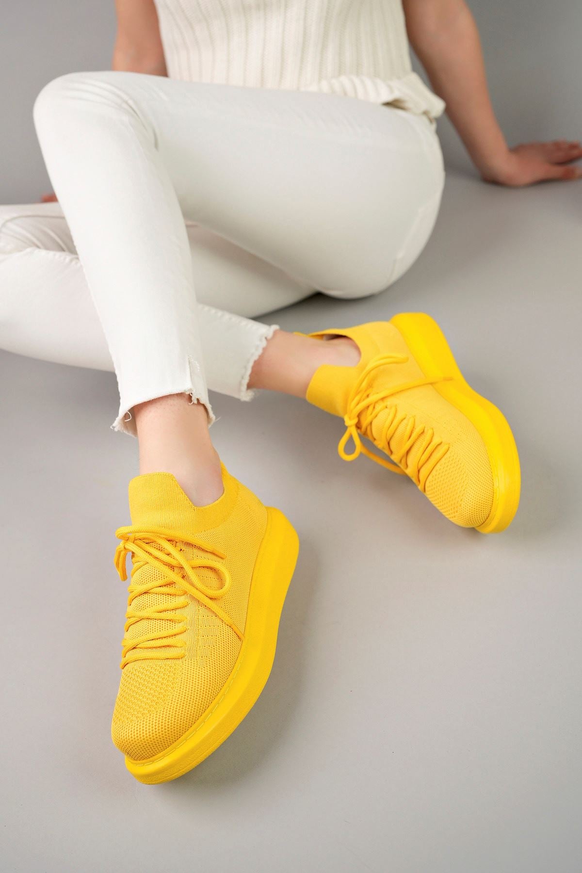 CH307 RT Tricot Women's Shoes YELLOW - STREETMODE ™
