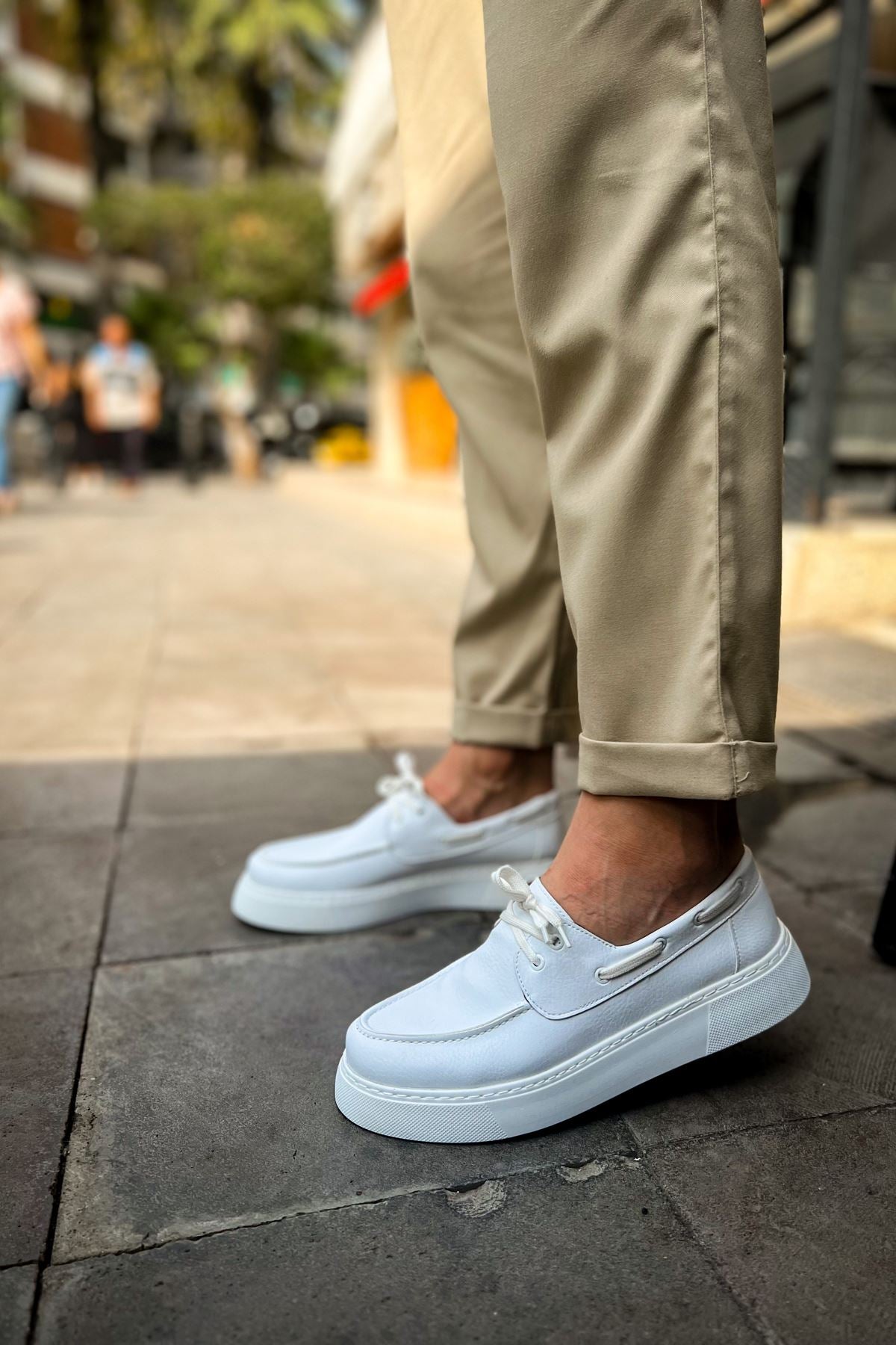CH419 CBT Torrini Men's Casual Shoes WHITE - STREETMODE ™