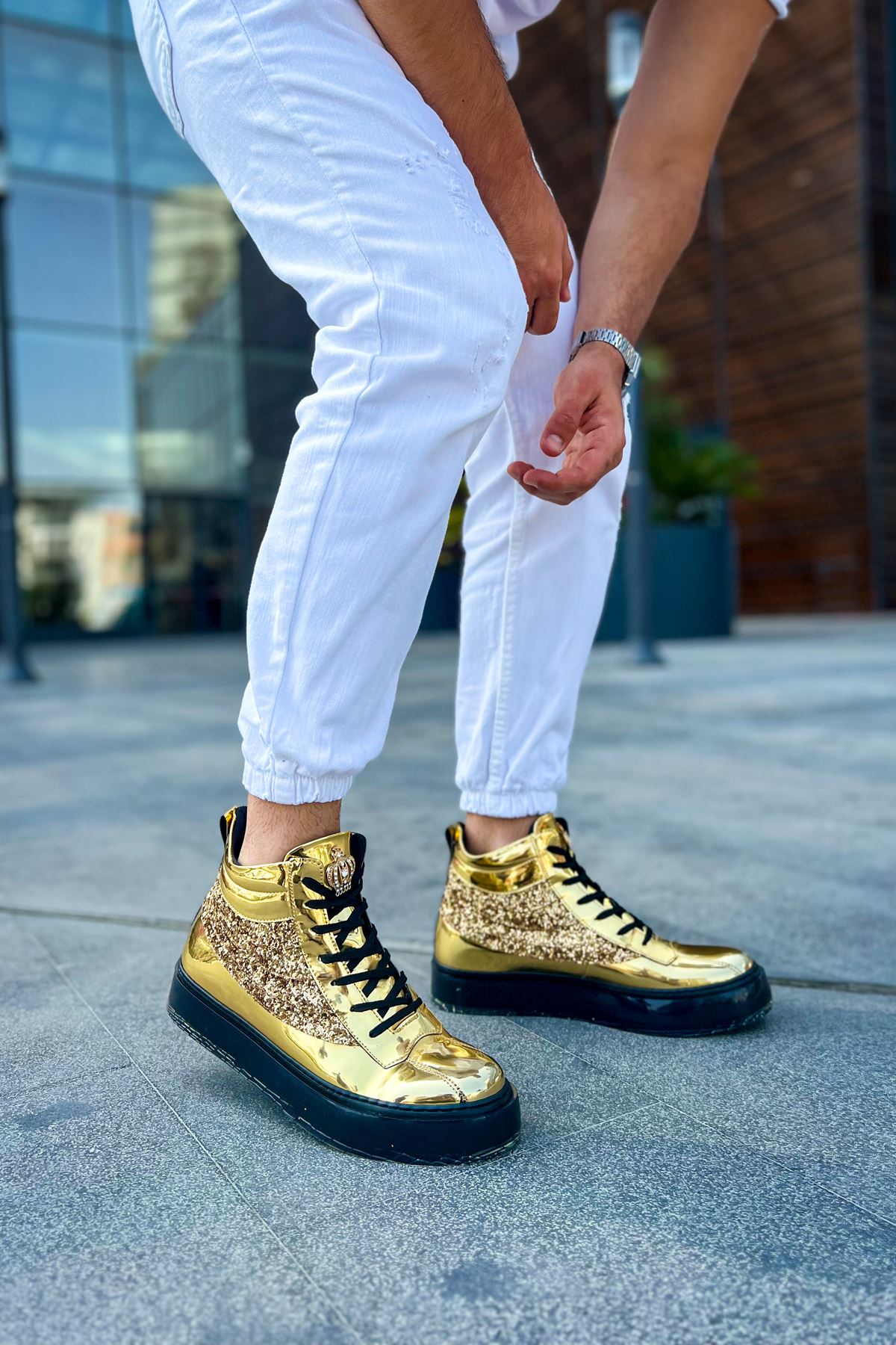 CH973 Majesty ST Men's Sneakers Shoes Boots GOLD - STREET MODE ™