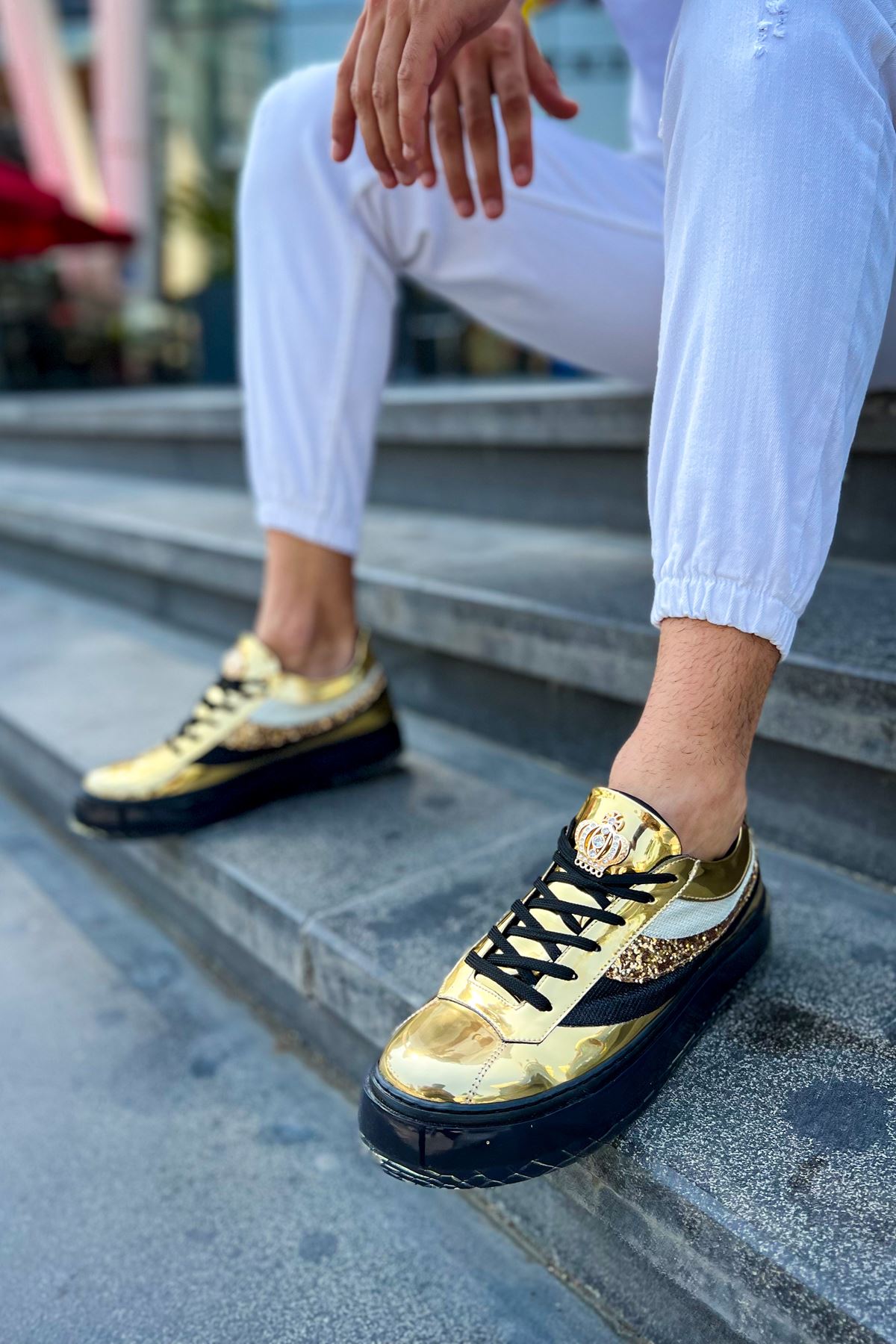 CH975 Majesty ST Men s sneaker Shoes GOLD