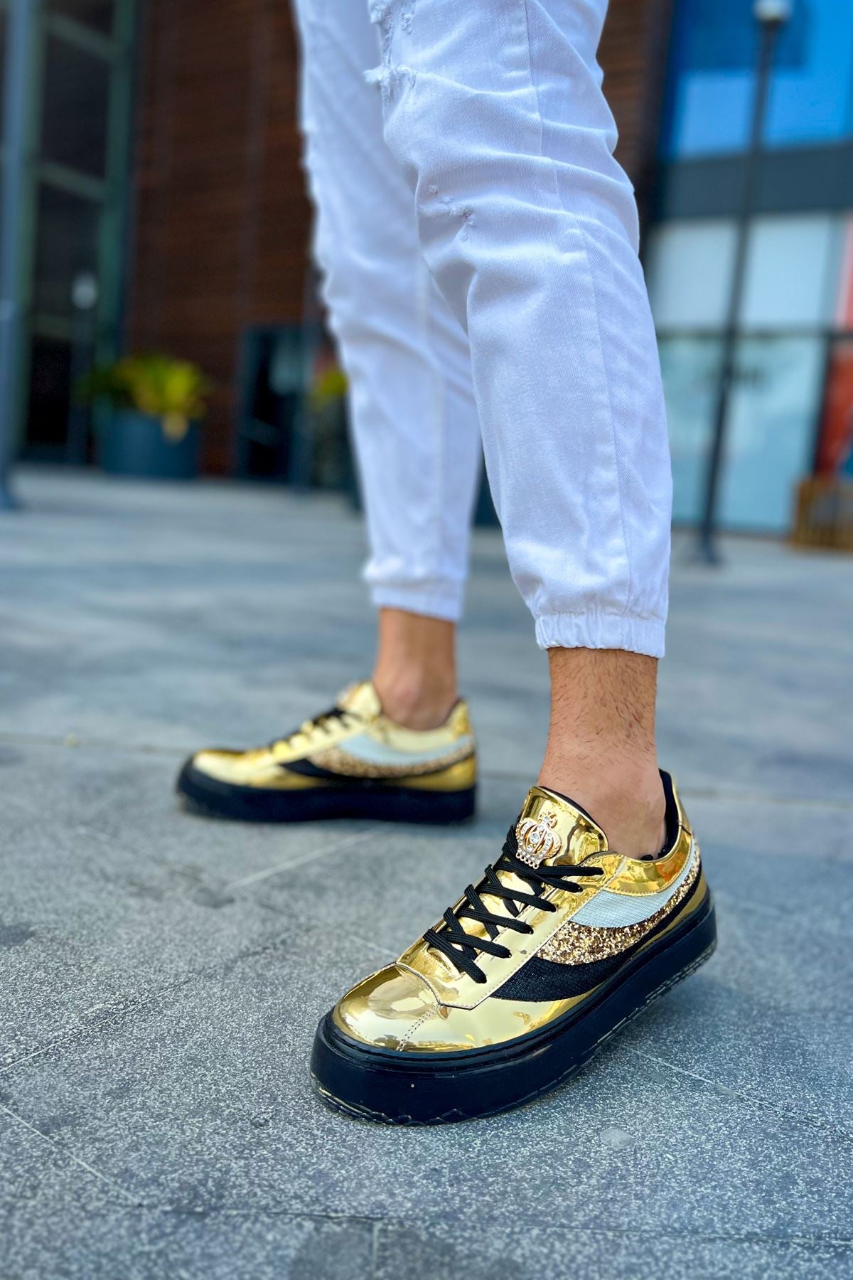 CH975 Majesty ST Men s sneaker Shoes GOLD STREETMODE