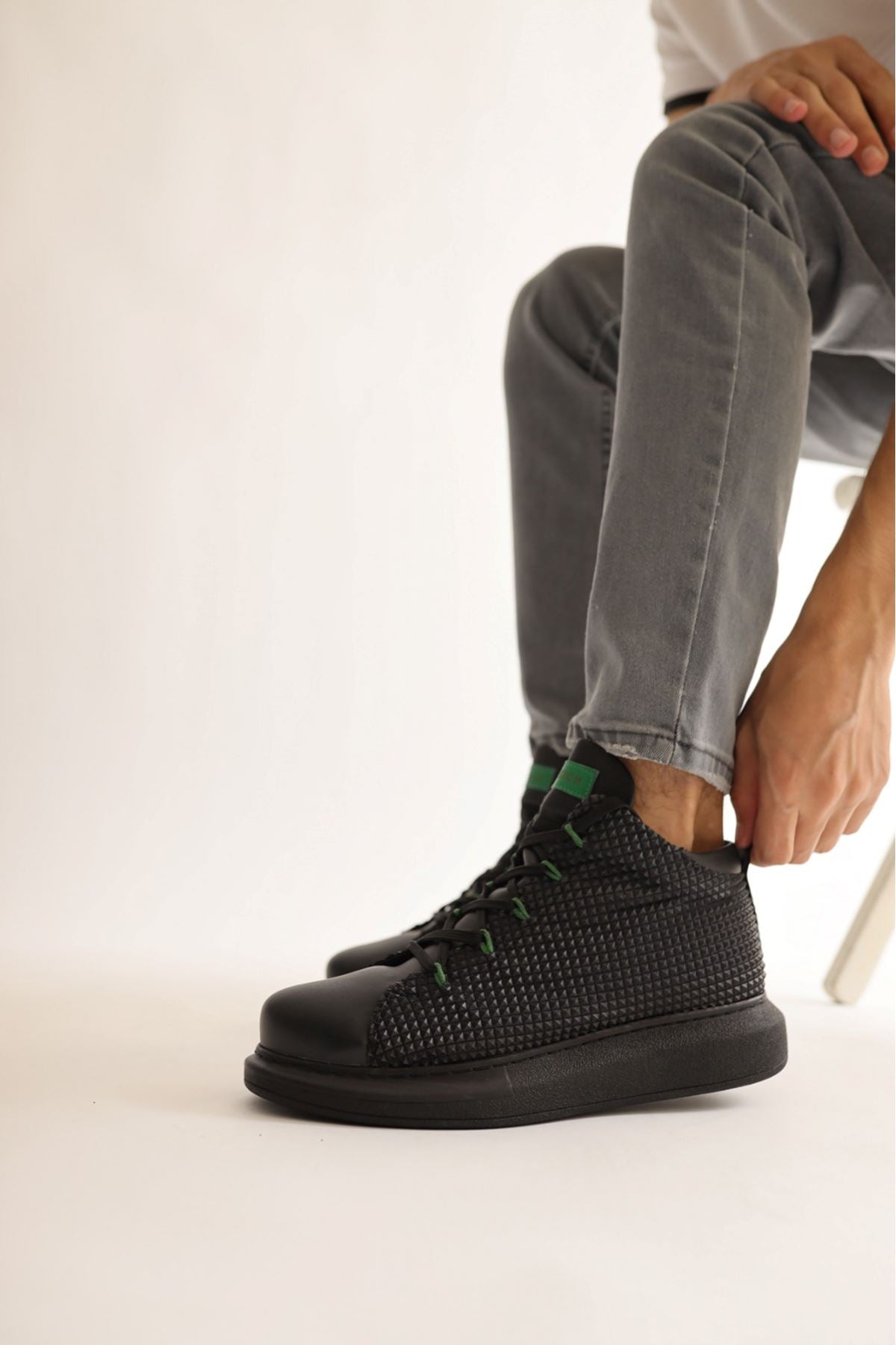 CH 111 Garni ST BLACK / GREEN men's sneakers shoes - STREETMODE ™