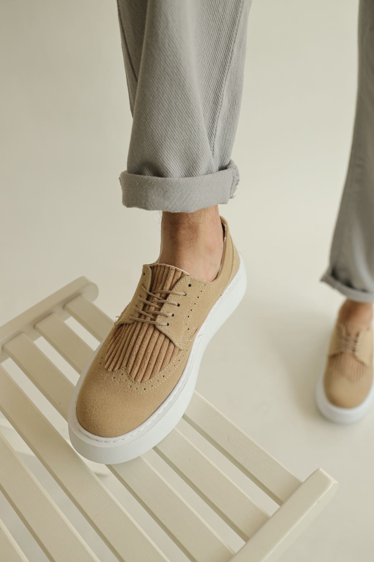 CH149 Suede Men's Shoes SAND - STREETMODE ™