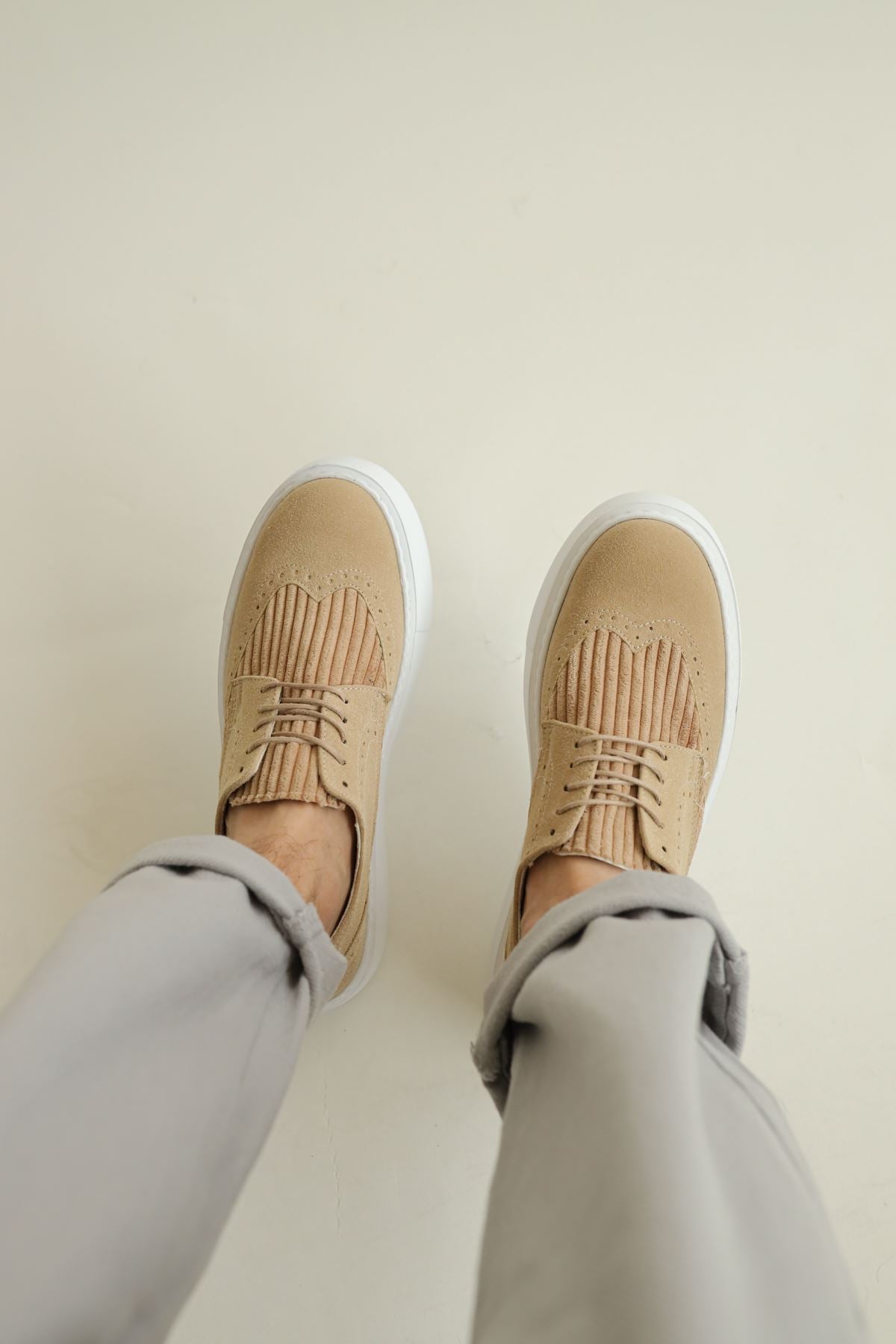 CH149 Suede Men's Shoes SAND - STREETMODE ™