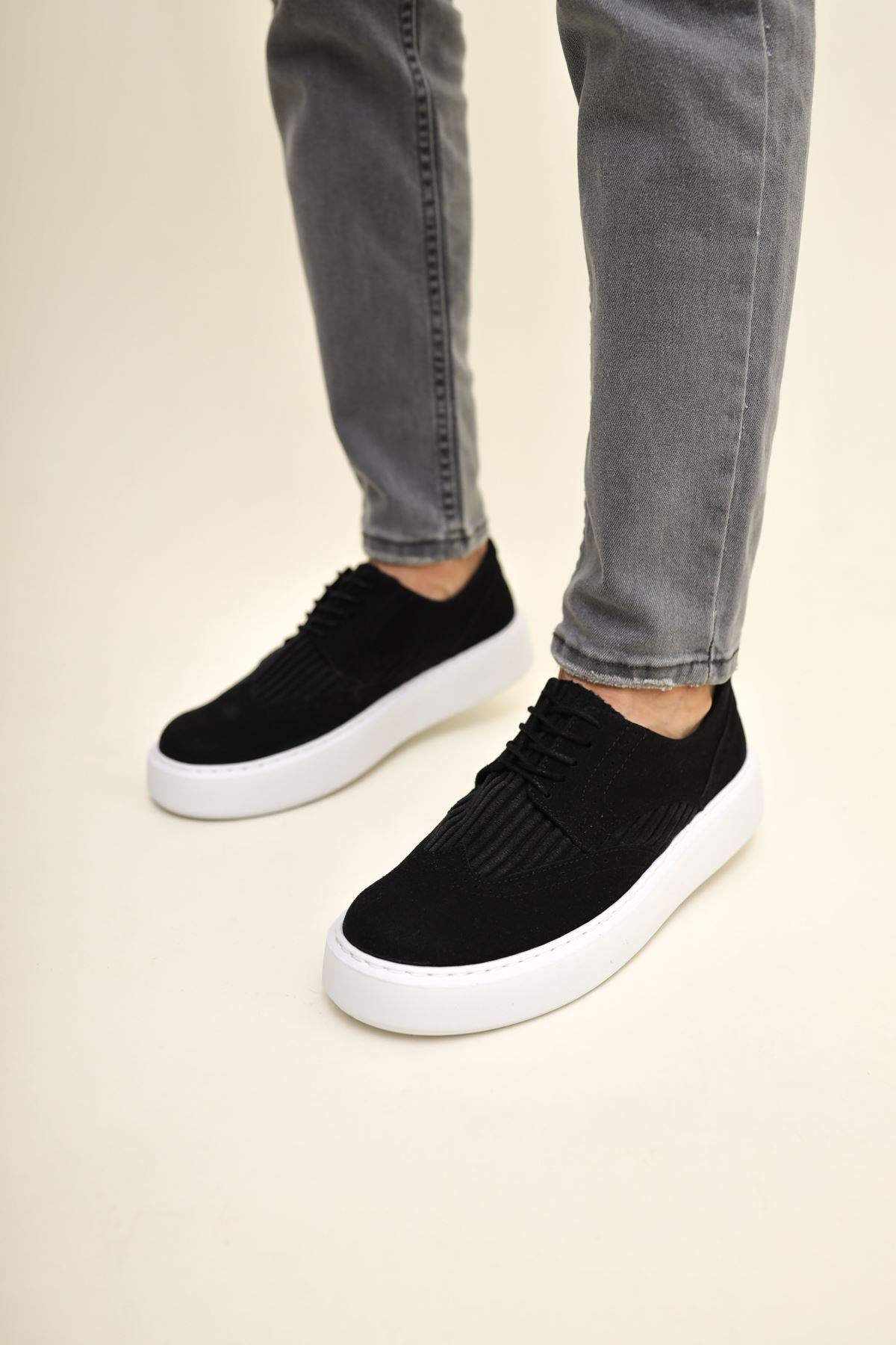 CH 149 Men's Sneakers Shoes BLACK Suede - STREETMODE ™