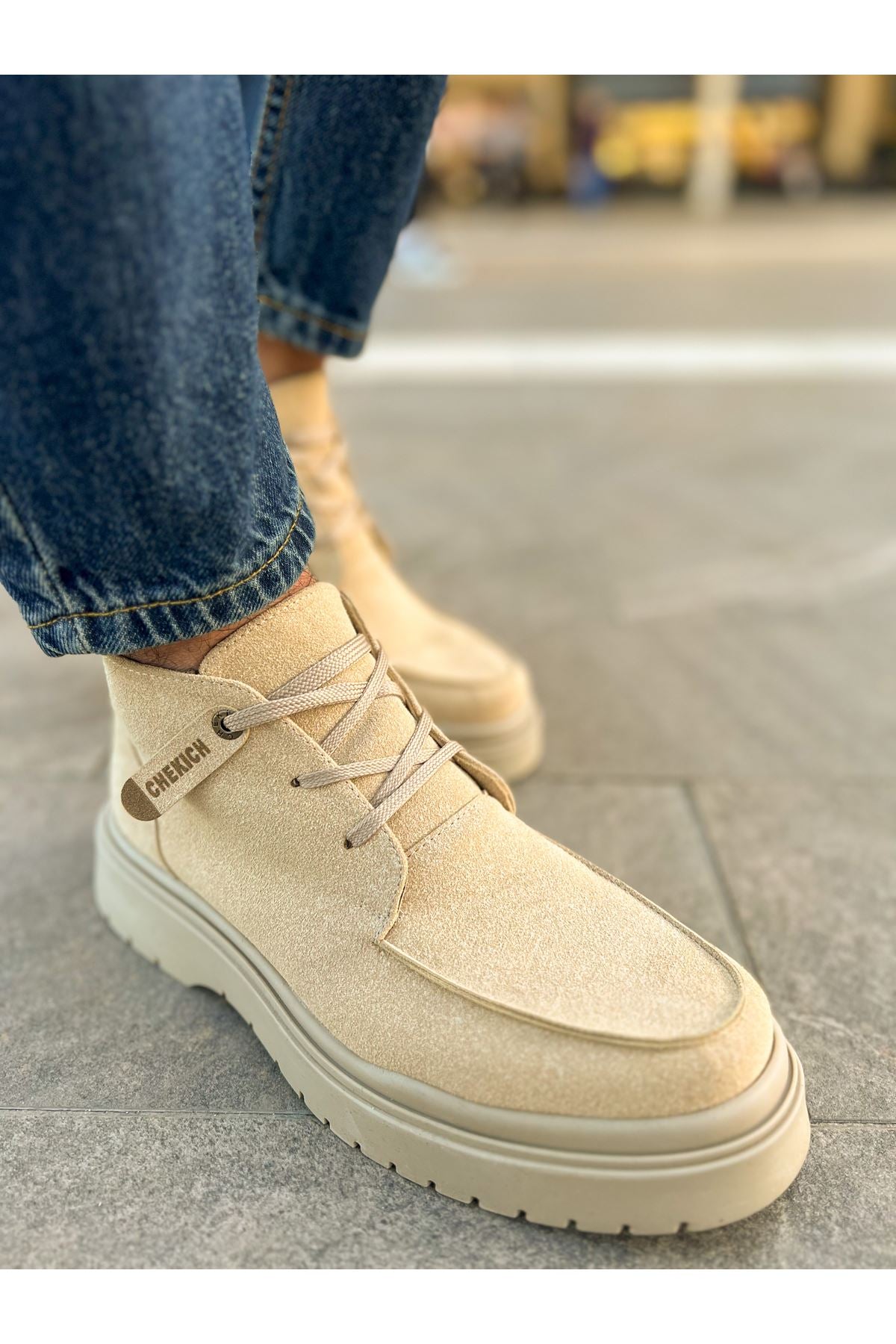 CH213 Men's Boots SAND Suede - STREETMODE ™