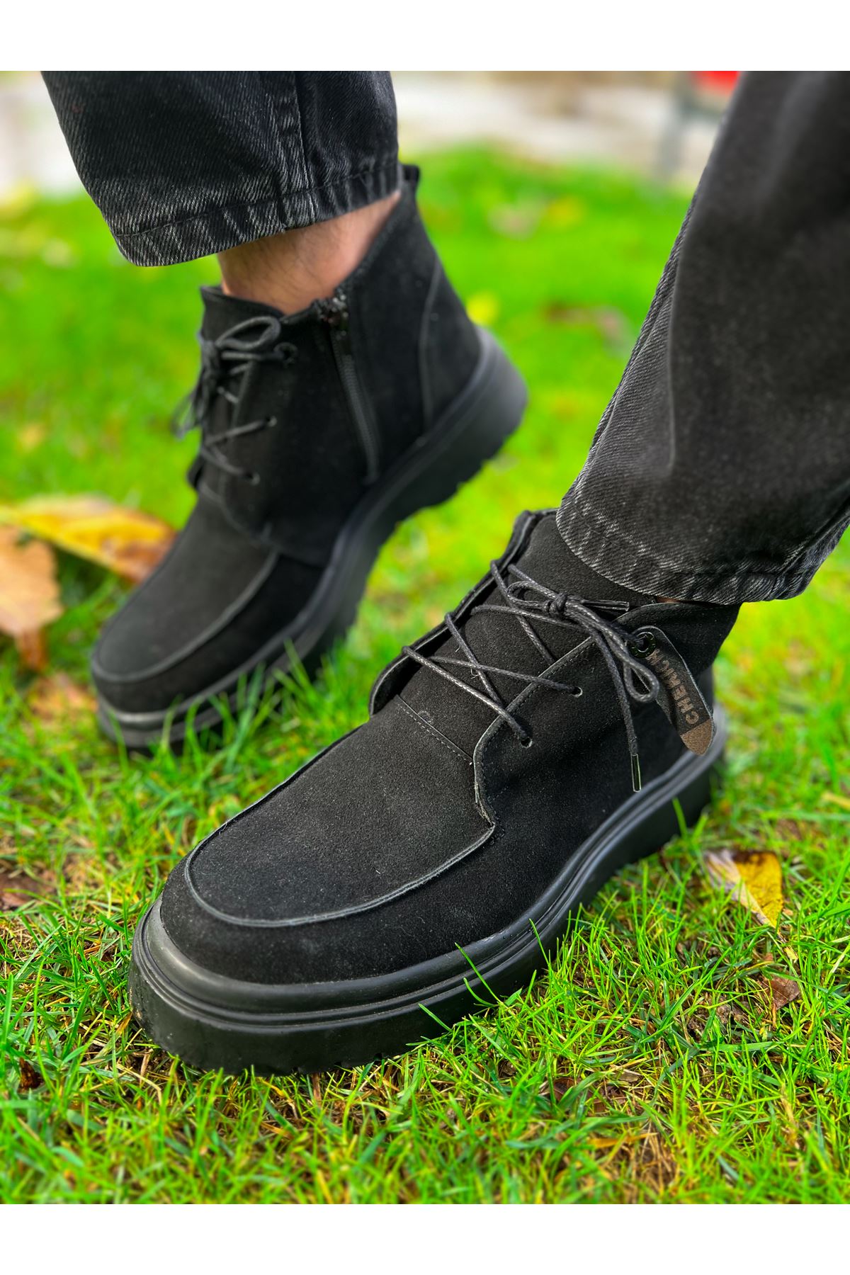 CH 213 Men's Boots BLACK Suede - STREETMODE ™