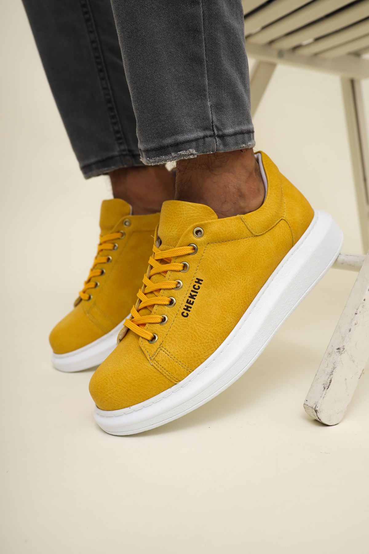 CH257 BT Men's Sneakers Shoes YELLOW - STREETMODE ™