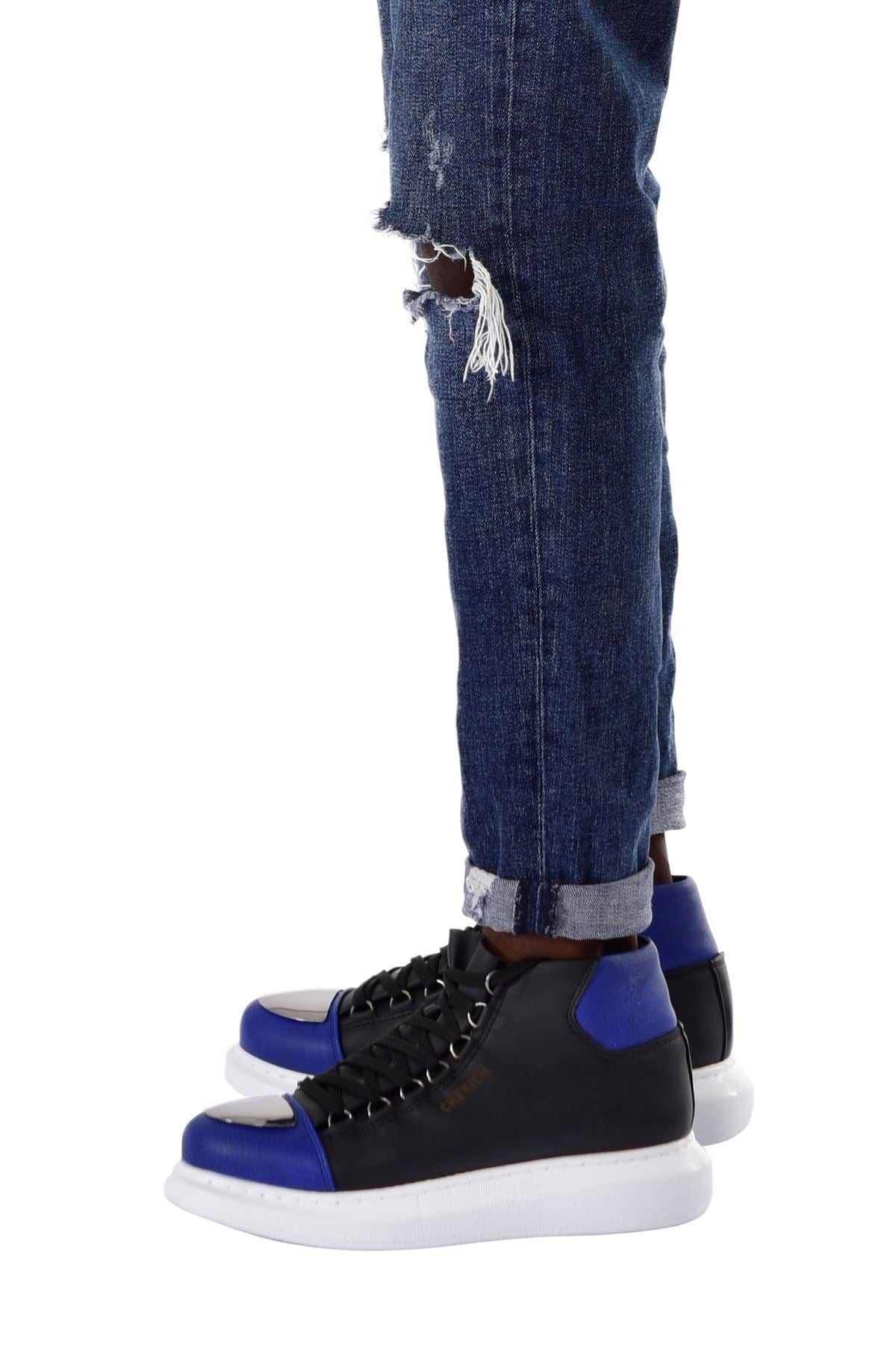 CH267 BT Men's Shoes sneakers Boots BLACK/SAX BLUE - STREETMODE ™