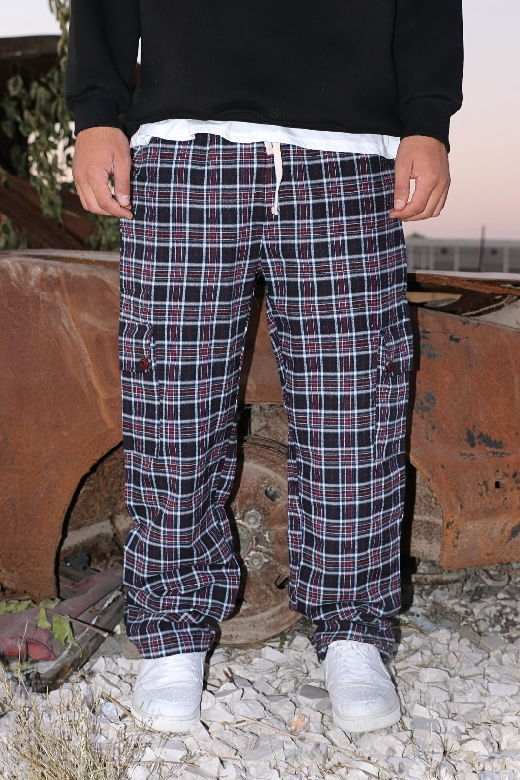 Striped Patterned Pajama Sweatpants - STREETMODE ™