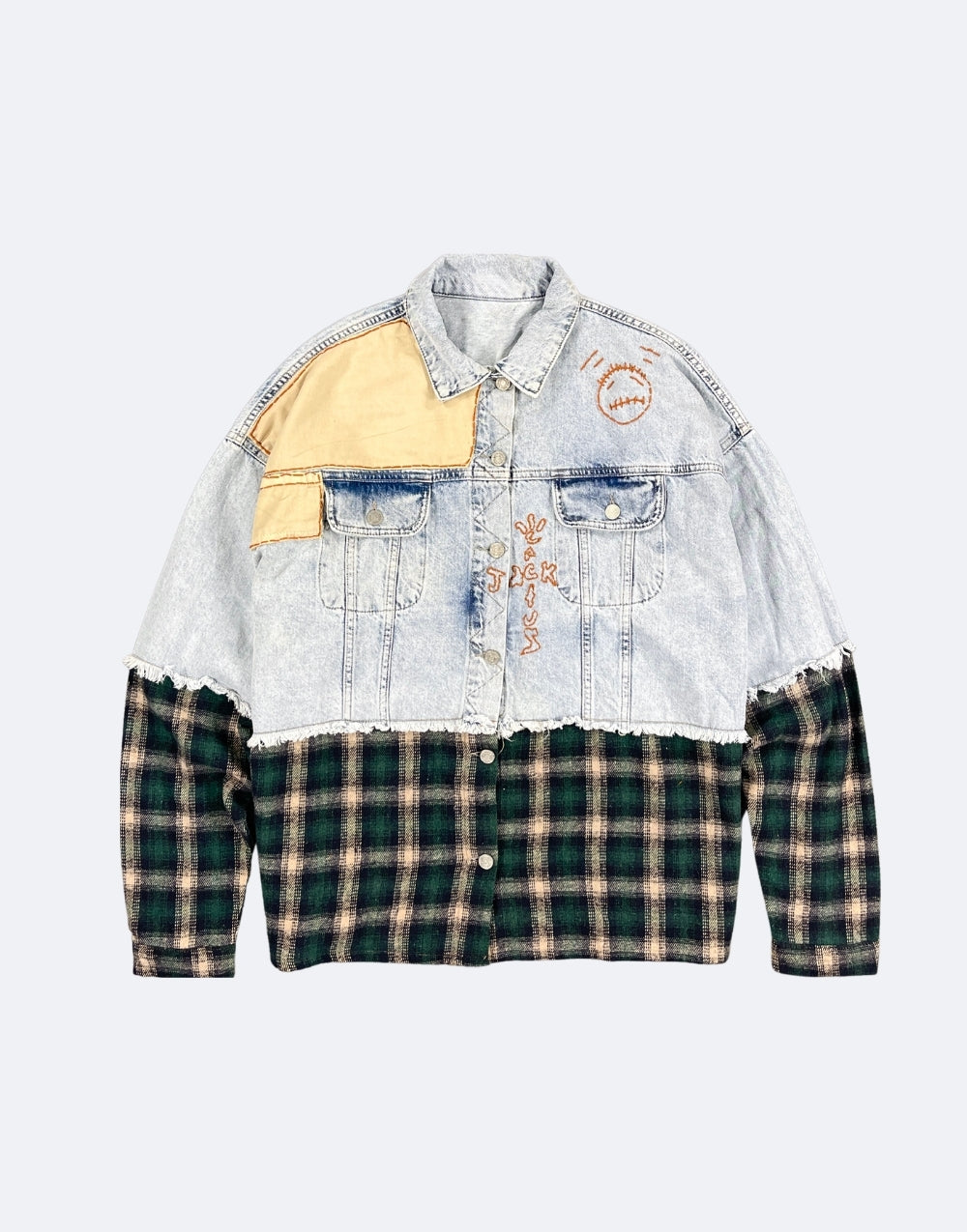 Unisex Designer Patch Cactus Jack V3 Oversize Jacket