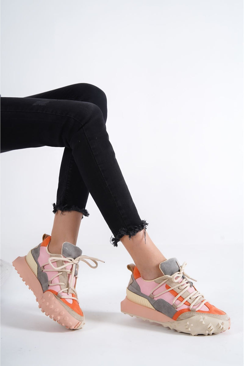 DISA Pink Women's Sneakers Shoes - STREETMODE ™