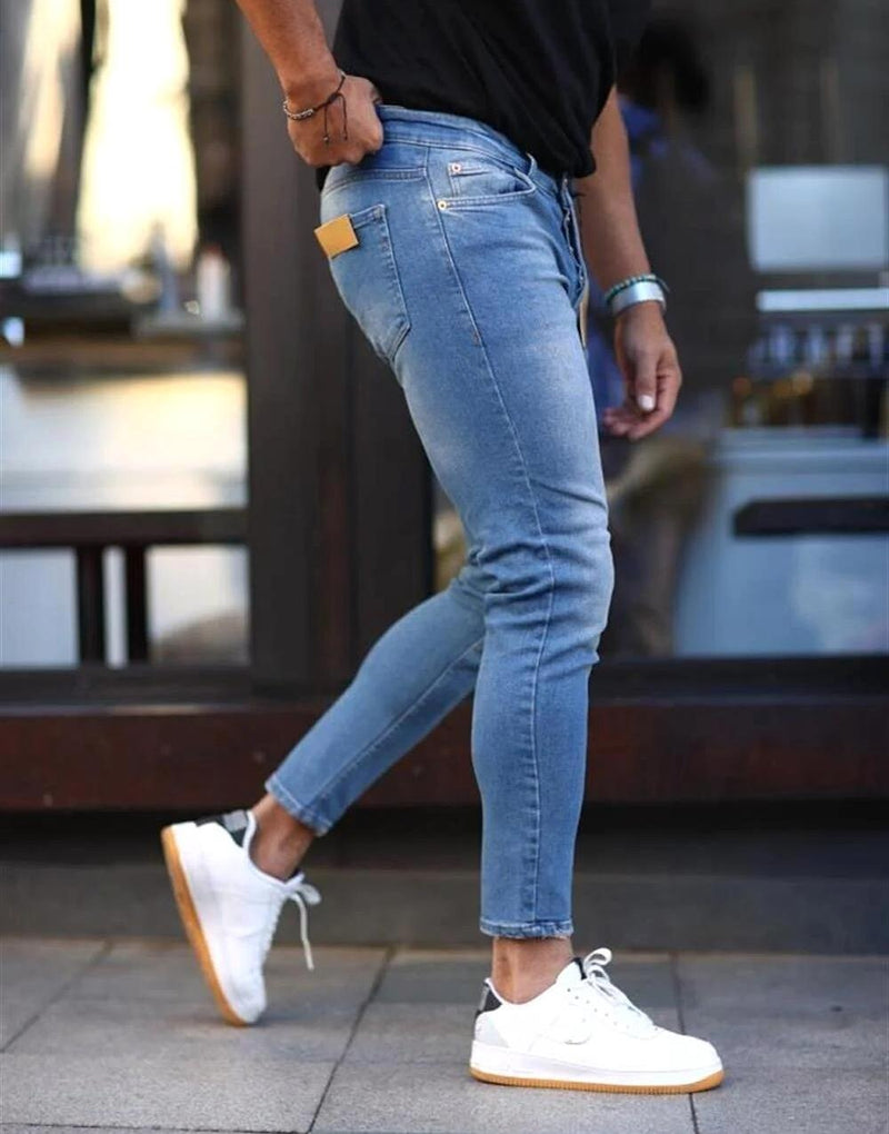 Men's Slim Fit Jeans Blue - STREET MODE ™