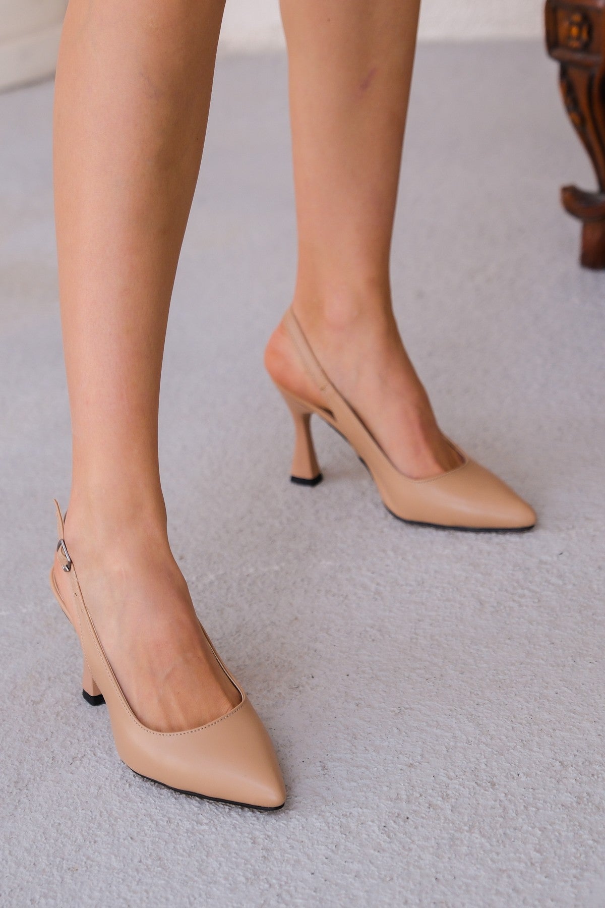 Women's Ester Nude Skin Heeled Shoes - STREETMODE ™