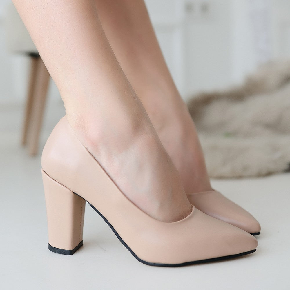 Women's Nude Skin High Heel Shoes - STREETMODE ™