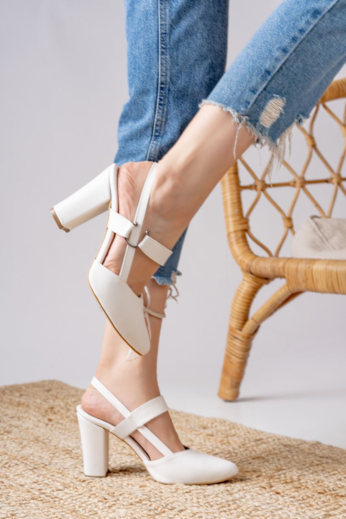 Hella White Skin High Heeled Women's Shoes - STREETMODE ™
