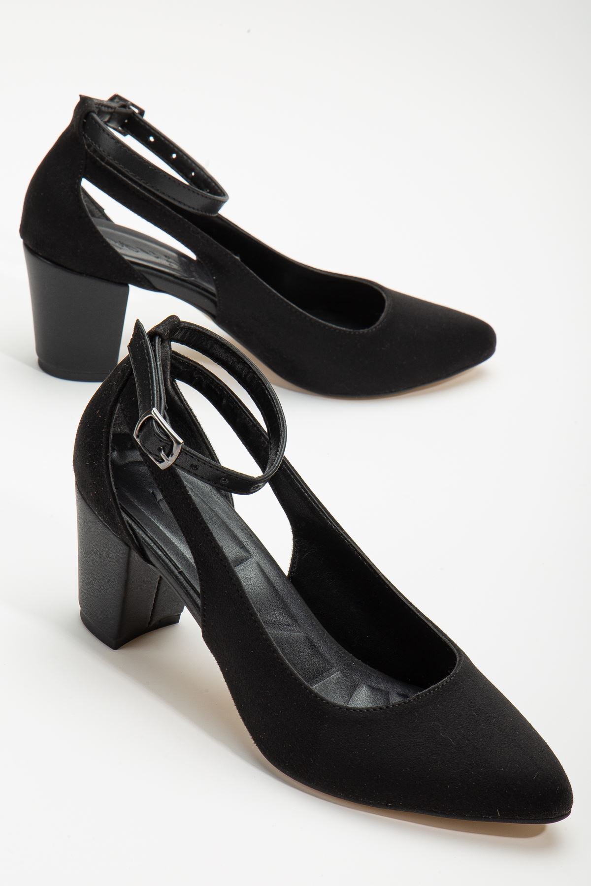 Hero Heeled Black Suede Women's Shoes - STREETMODE ™