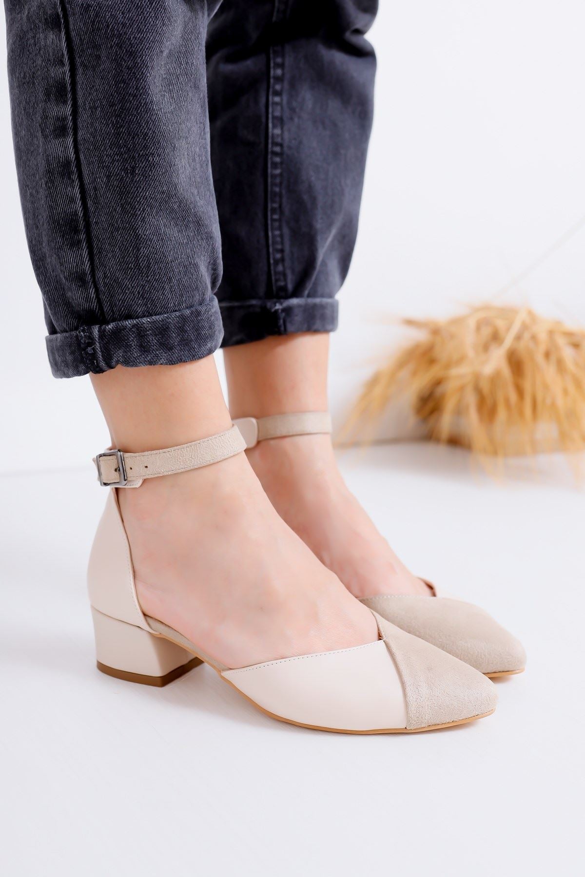 Women's Holly Heeled Skin-Suede Shoes - STREETMODE ™