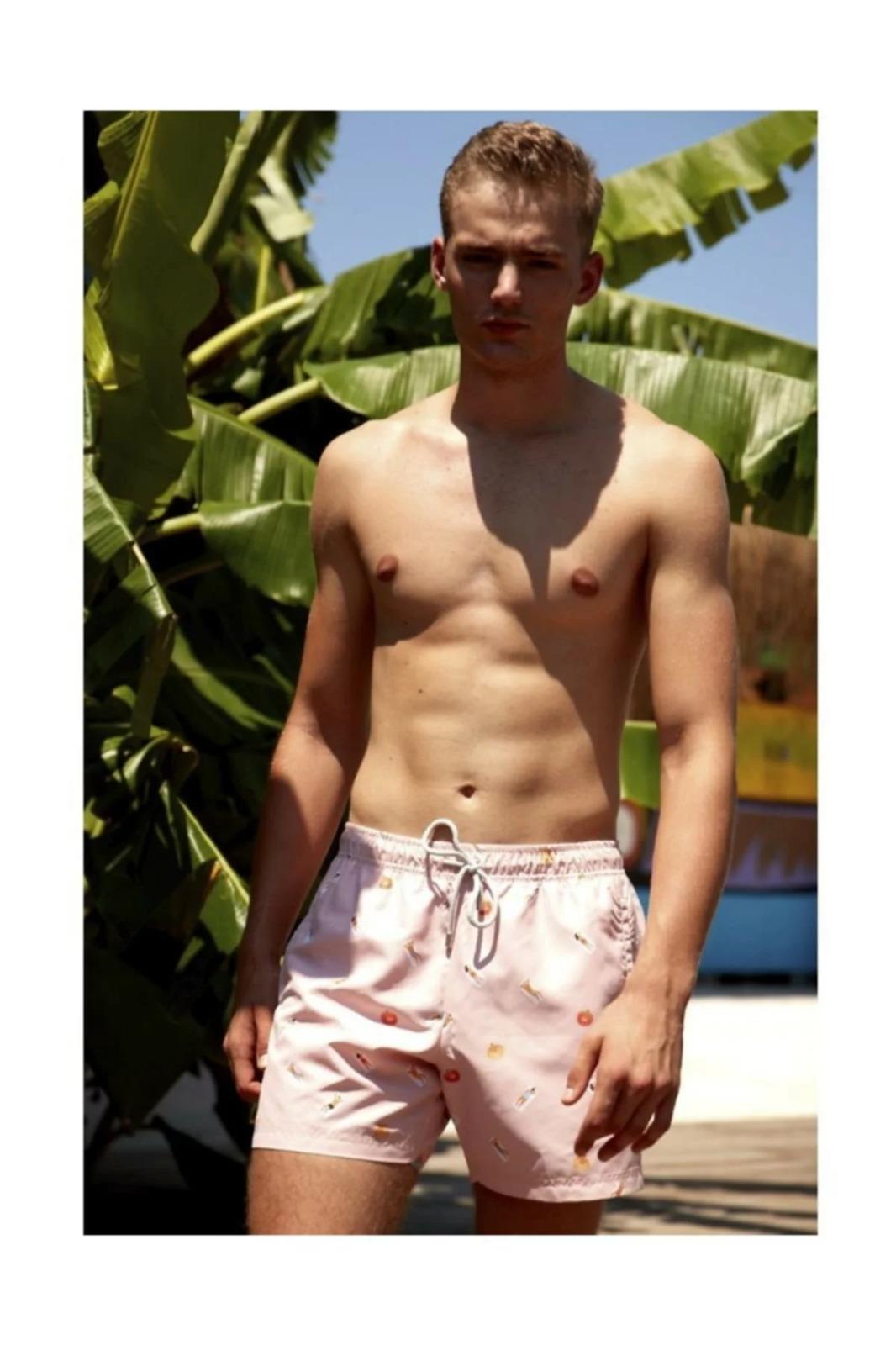 Pantalones cortos de playa para hombre JF Summer - Relax Sunbed 