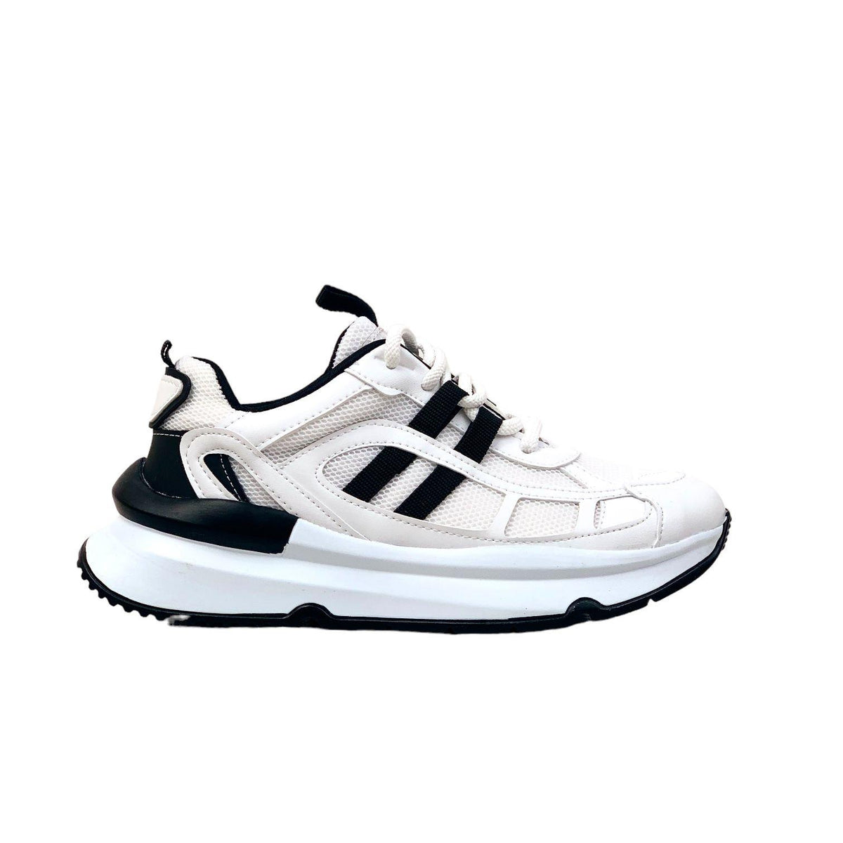 Women's Osdan BlackWhite Casual Sports Shoes Sneaker 4 cm