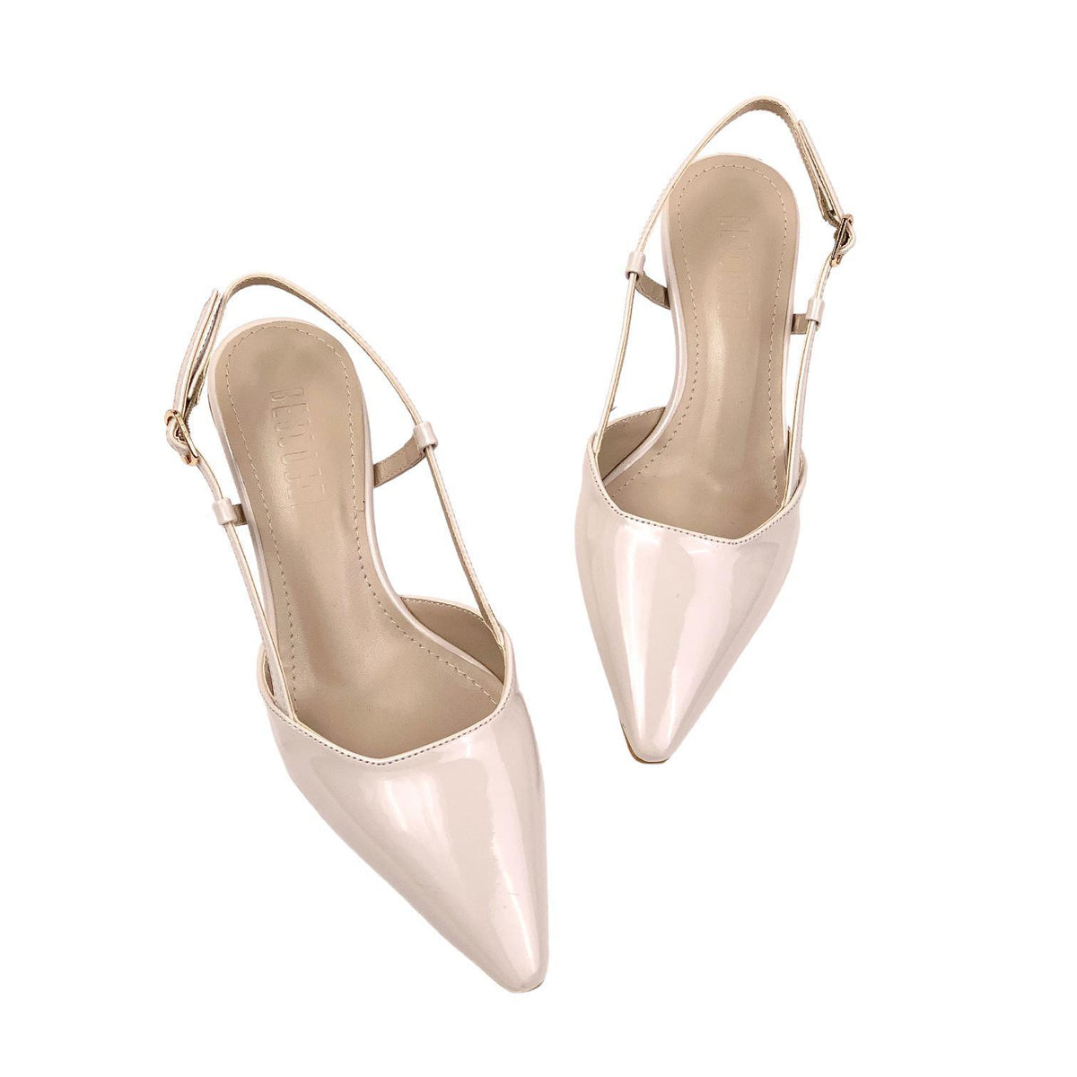Women's Sedja Skin Patent Leather Material Open Back Almond Heel Shoes 5.5 Cm - STREETMODE ™