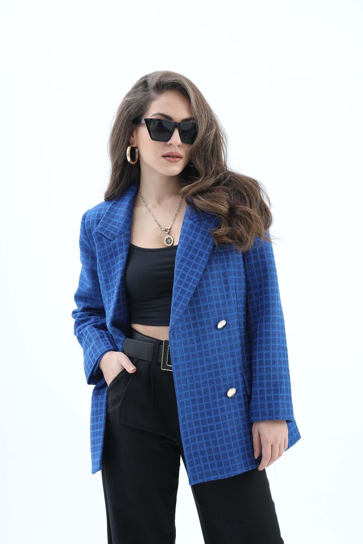 Women's Pattern Double Breasted Chanel Jacket