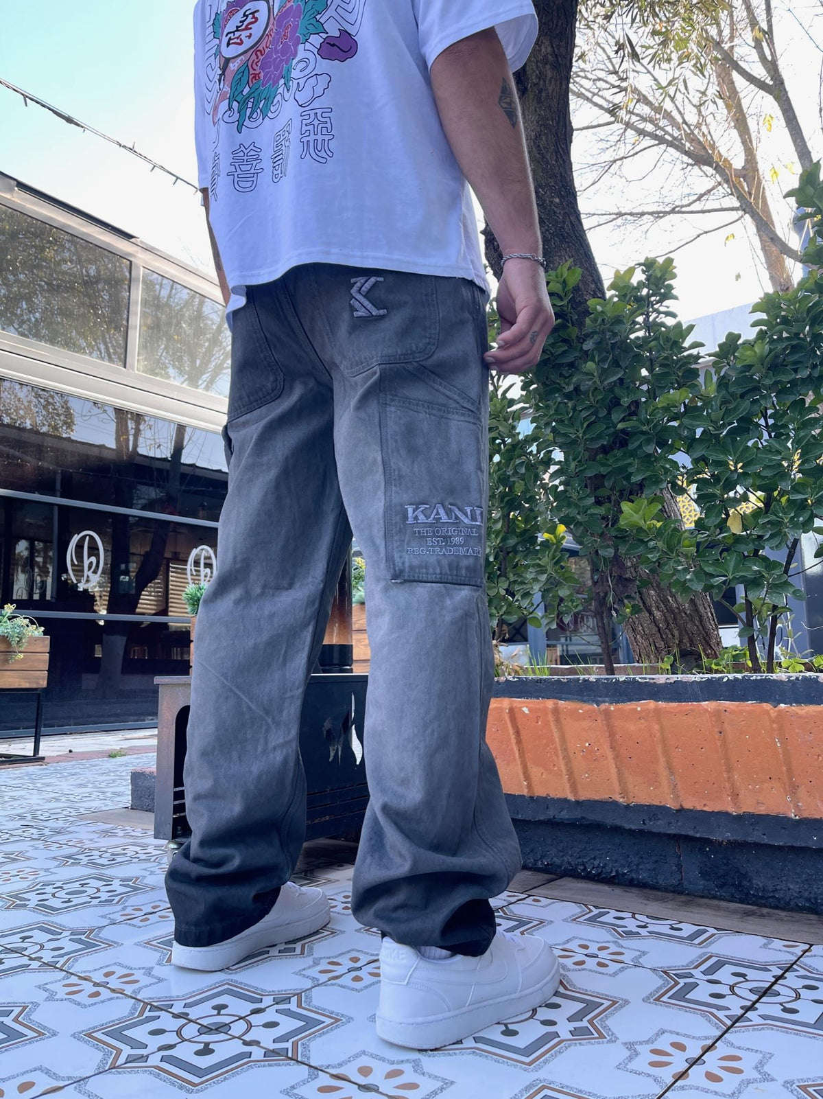 Men's Karl Kani Acid Wash Baggy Jeans - STREETMODE ™