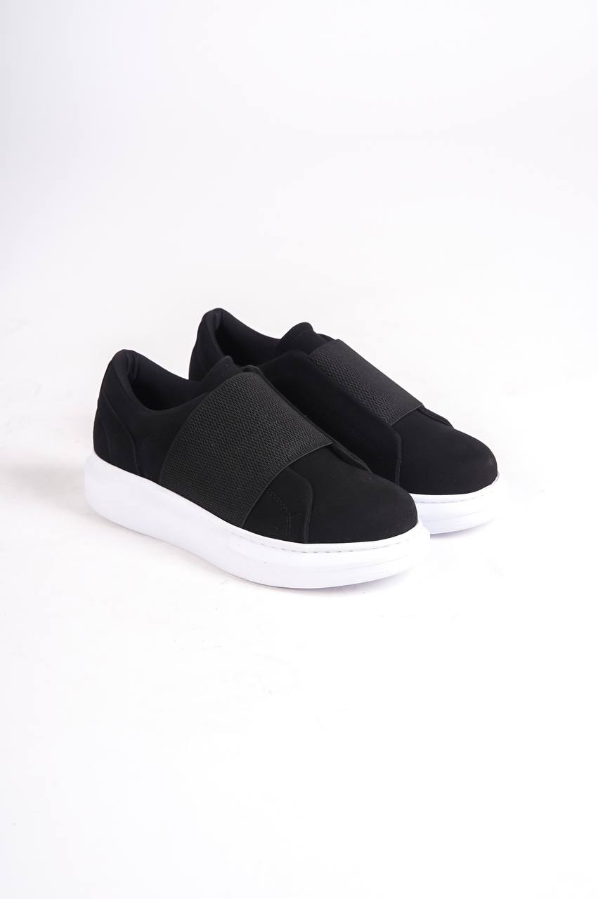KB-040 Black Suede Laced Casual Men's Shoes - STREETMODE ™