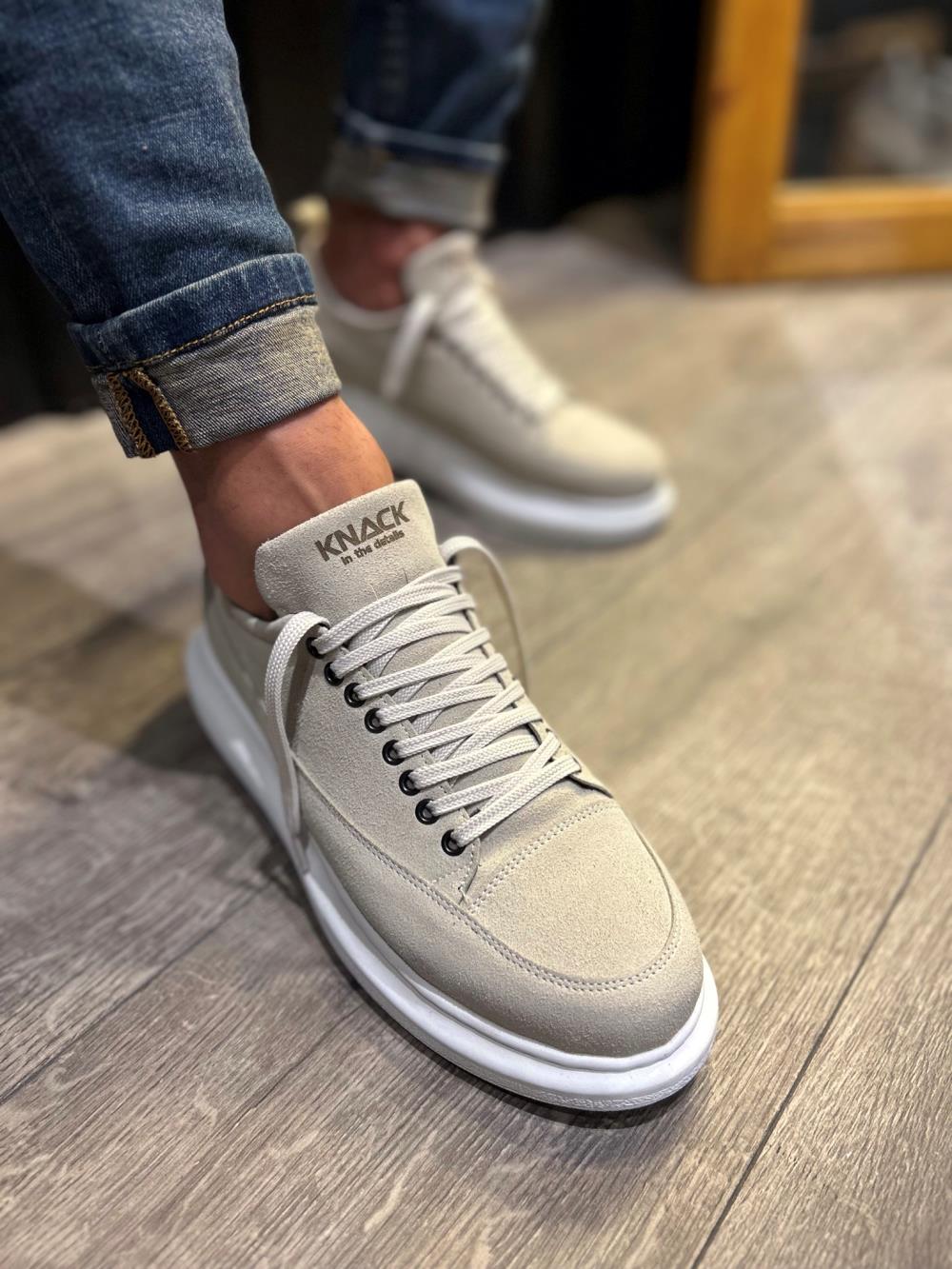 Men's Casual Sneakers Shoes 814 Stone - STREETMODE ™