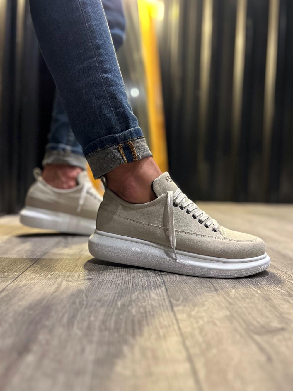 Men's Casual Sneakers Shoes 814 Stone - STREETMODE ™