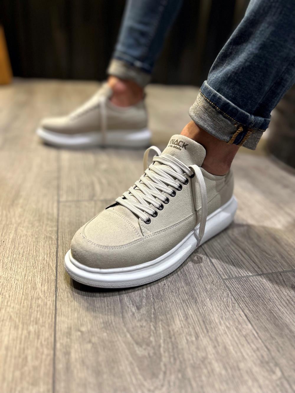 Men's Casual Sneakers Shoes 814 Stone - STREETMODE ™