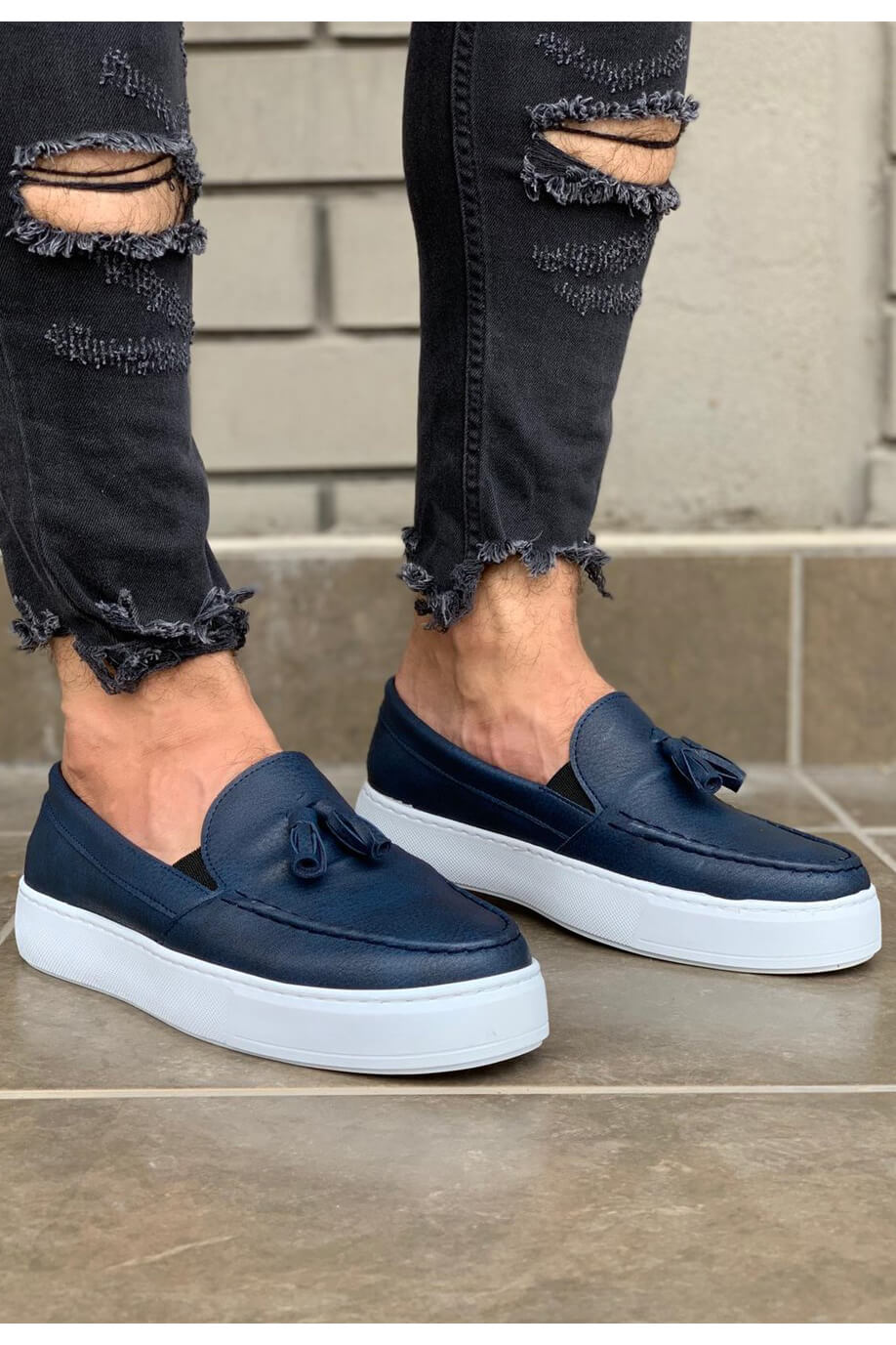 Men's Casual Sports Classic Shoes 717 Navy Blue