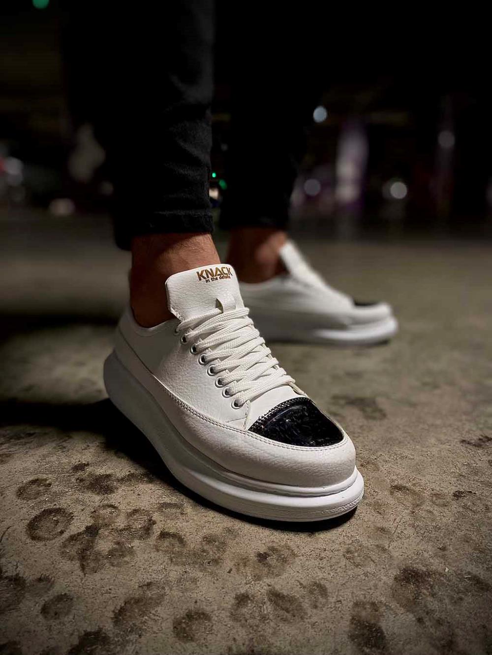 Men's Knack Sneakers Shoes 813 White - STREETMODE ™