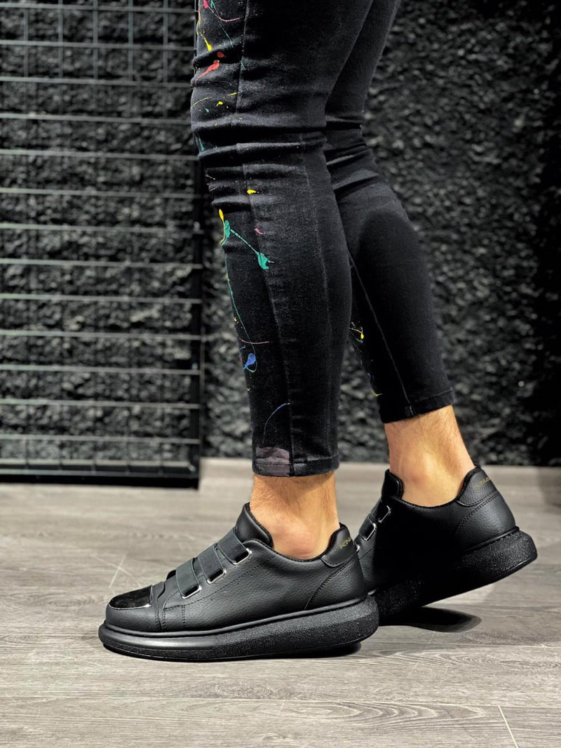 Knack Sneakers Shoes 888 Black (Black Sole) - STREETMODE ™