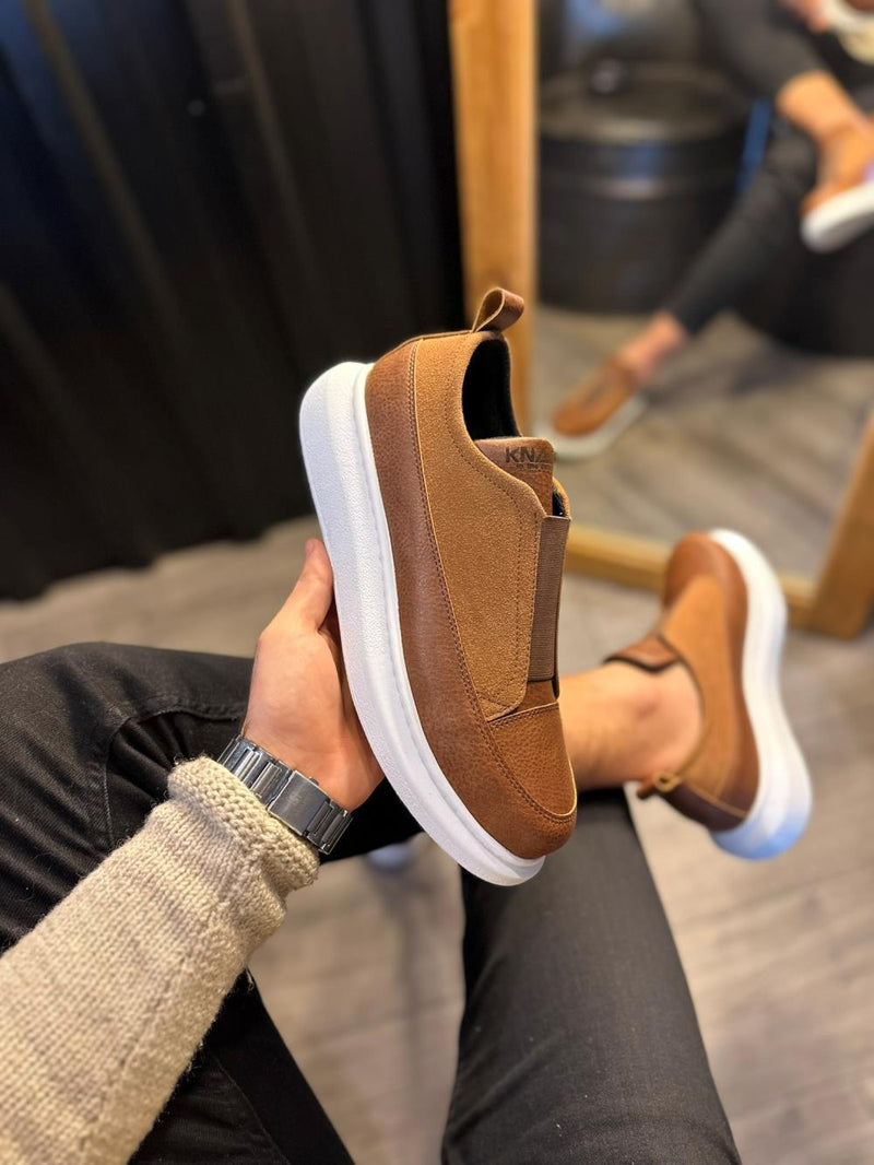 Knack Sneakers Shoes 911 Tan - STREETMODE ™