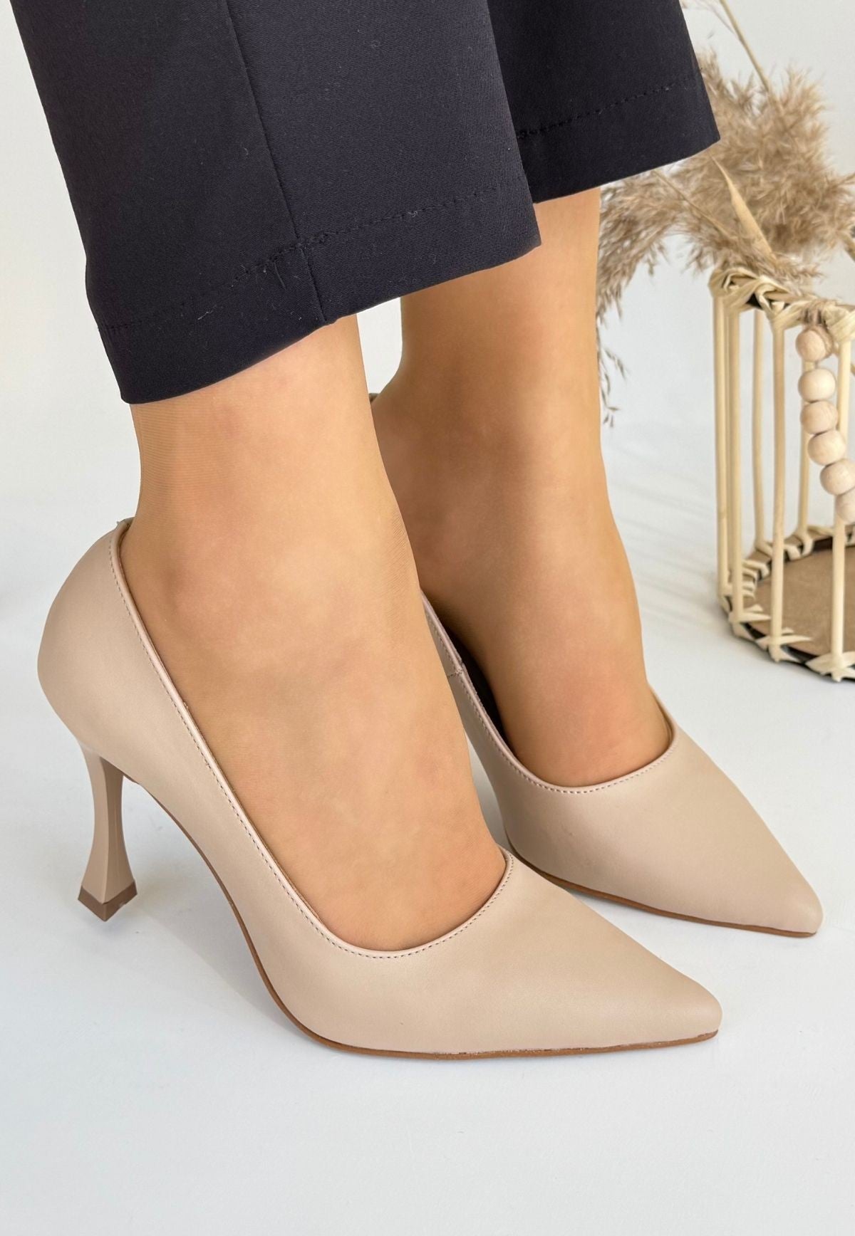 Women's Nude Skin High Heel Shoes