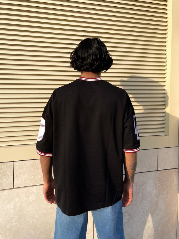 Men's Custom Design Oversize T-Shirt Black