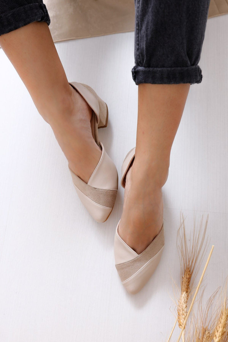 Women's Leslie Heeled Skin-Suede Shoes - STREETMODE ™