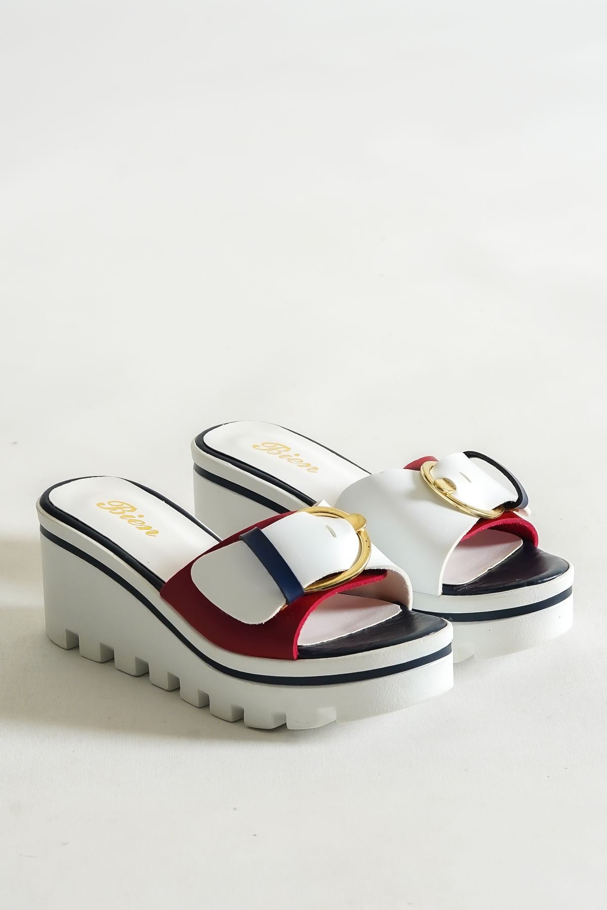 Women's Linda Red White Slippers - STREETMODE ™