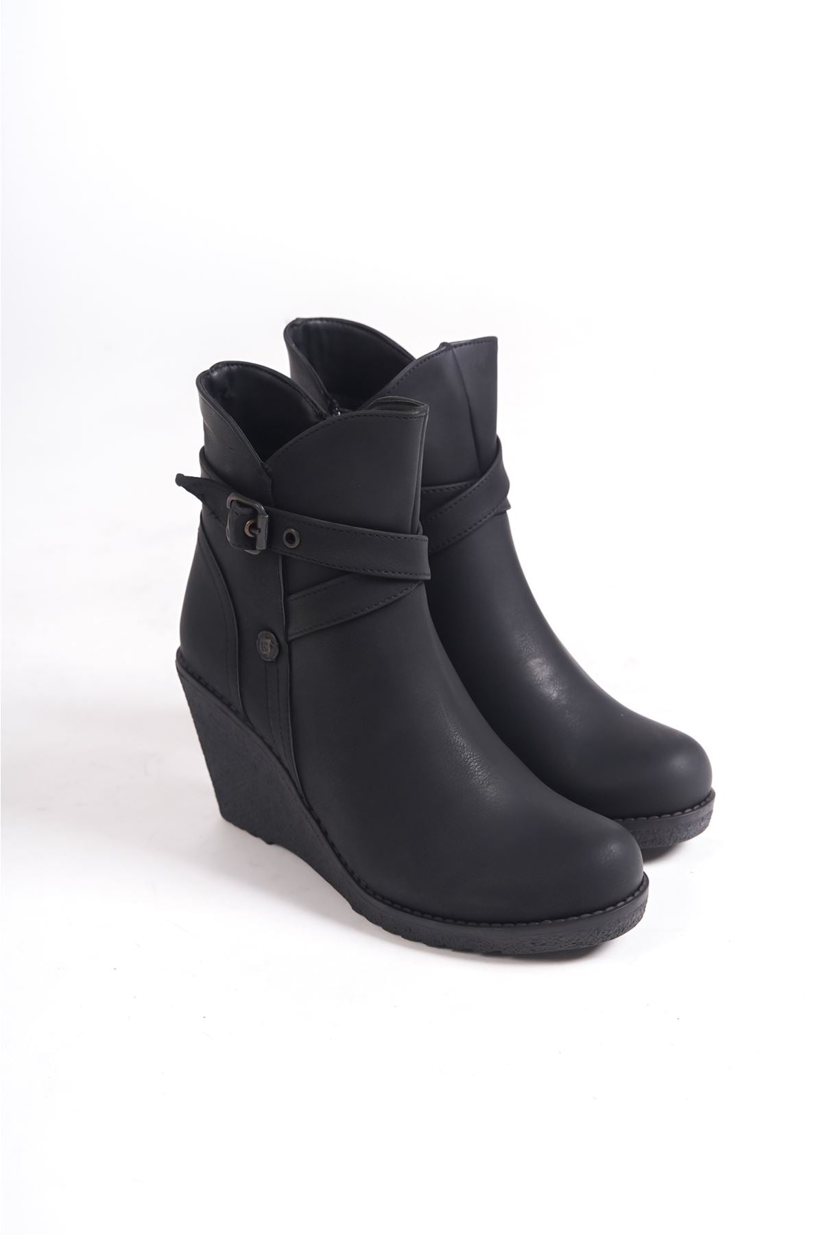 Liza Luxury Skin Women's Black Boots - STREETMODE ™