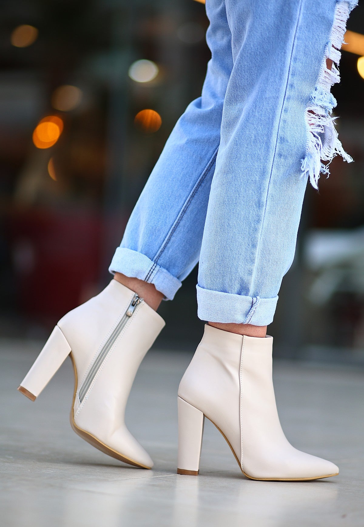 Women's Skin Skin Heeled Boots - STREETMODE ™