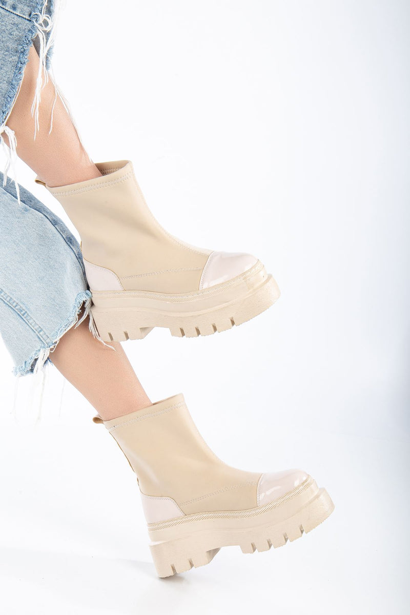 Cream Scuba Women's Boots - STREETMODE ™