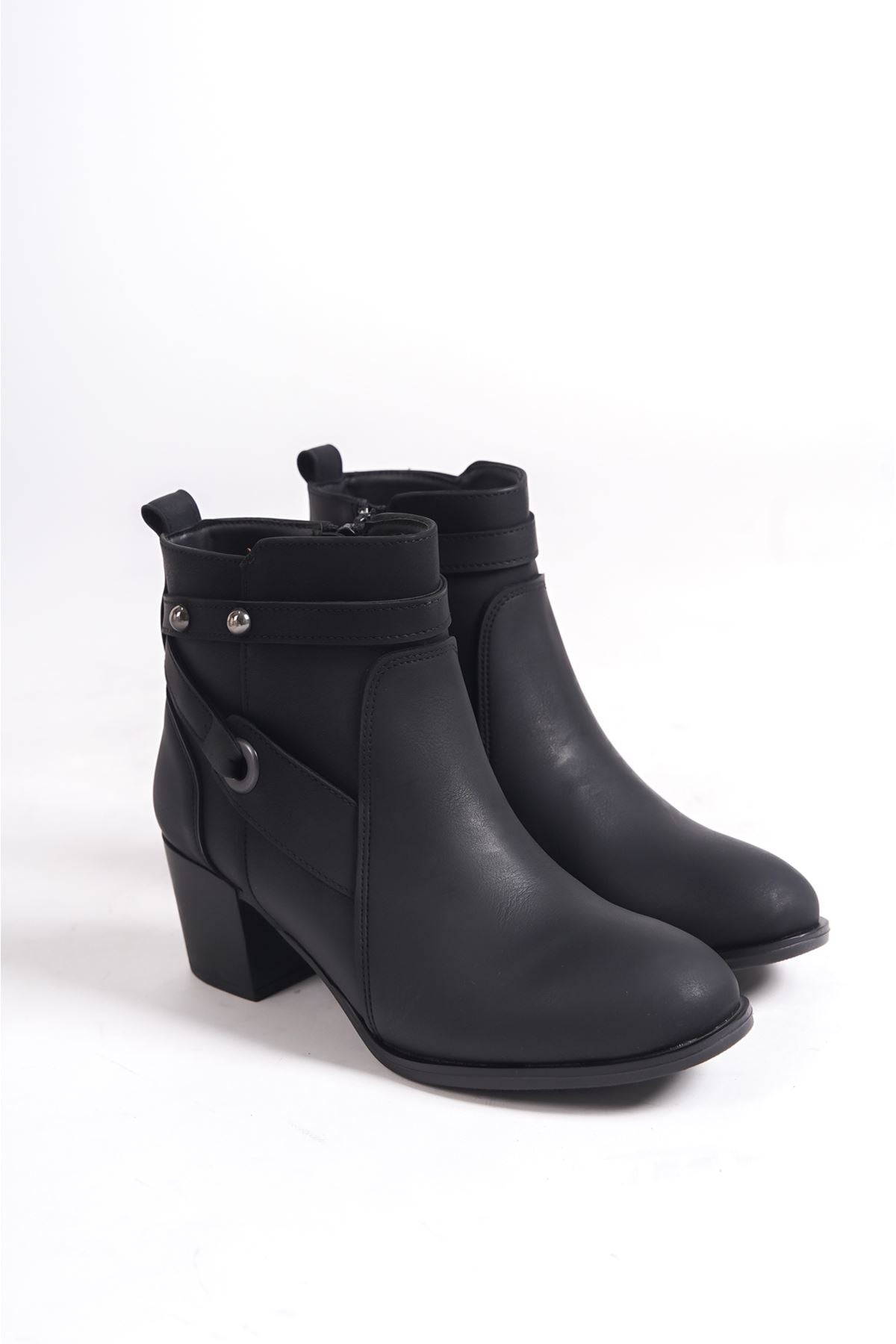 Lorin Black Thick Heeled Women's Boots - STREETMODE ™